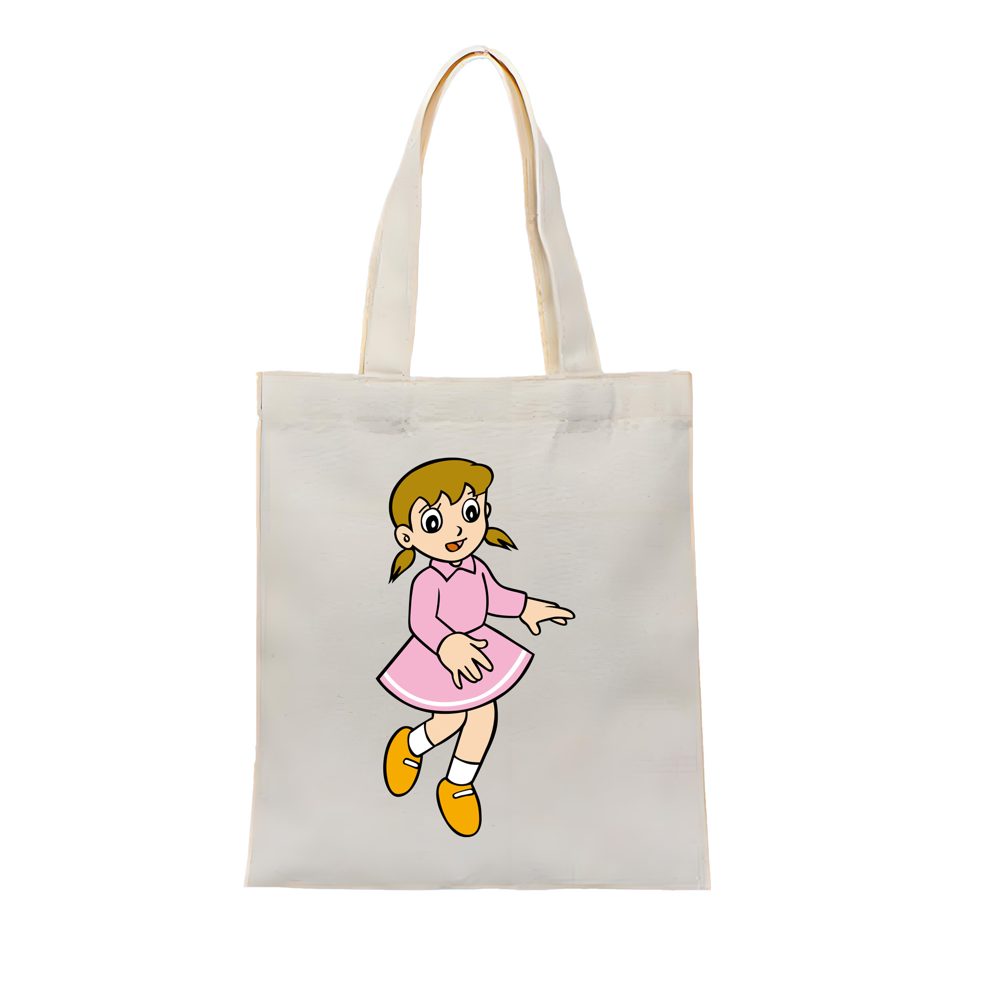 （画像用） ドラえもん みなもと しずか Doraemon Shizuka Minamoto 縦型キャンバス生地手提げバッグ　トートバッグ