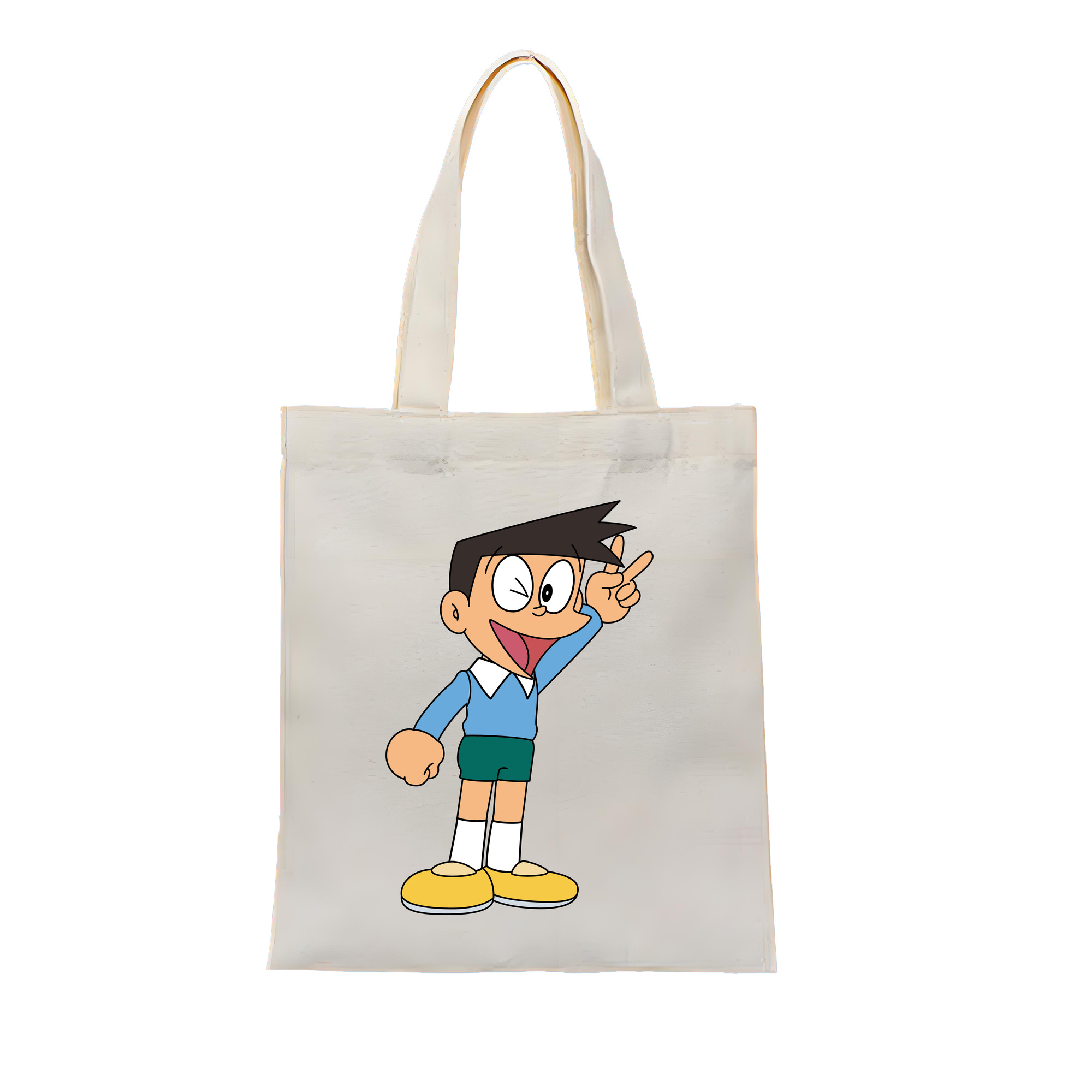 （画像用） ドラえもん 骨川 スネ夫 Doraemon Honekawa Suneo 縦型キャンバス生地手提げバッグ　トートバッグ