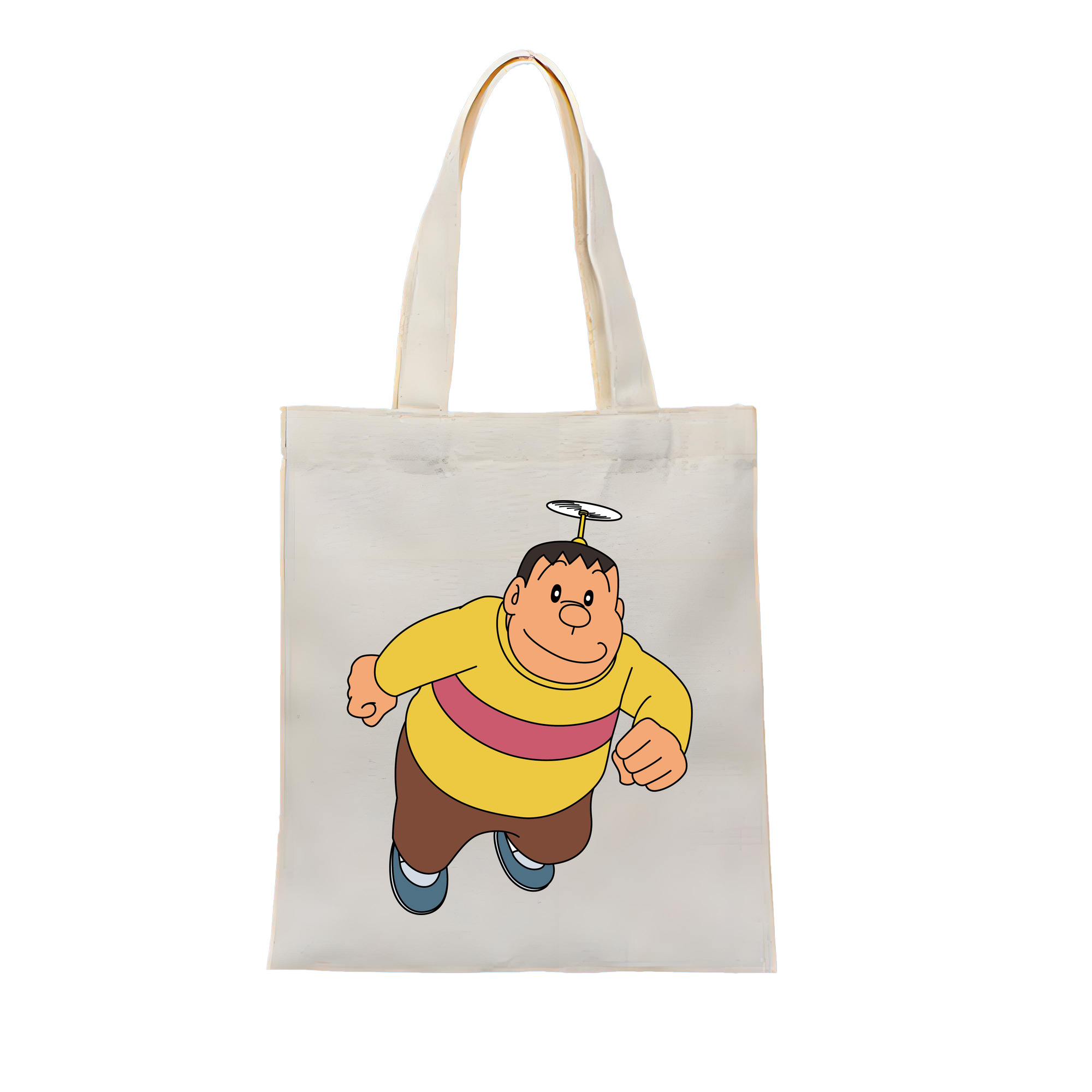 （画像用） ドラえもん 剛田武 Doraemon Gouta Takeshi 縦型キャンバス生地手提げバッグ　トートバッグ