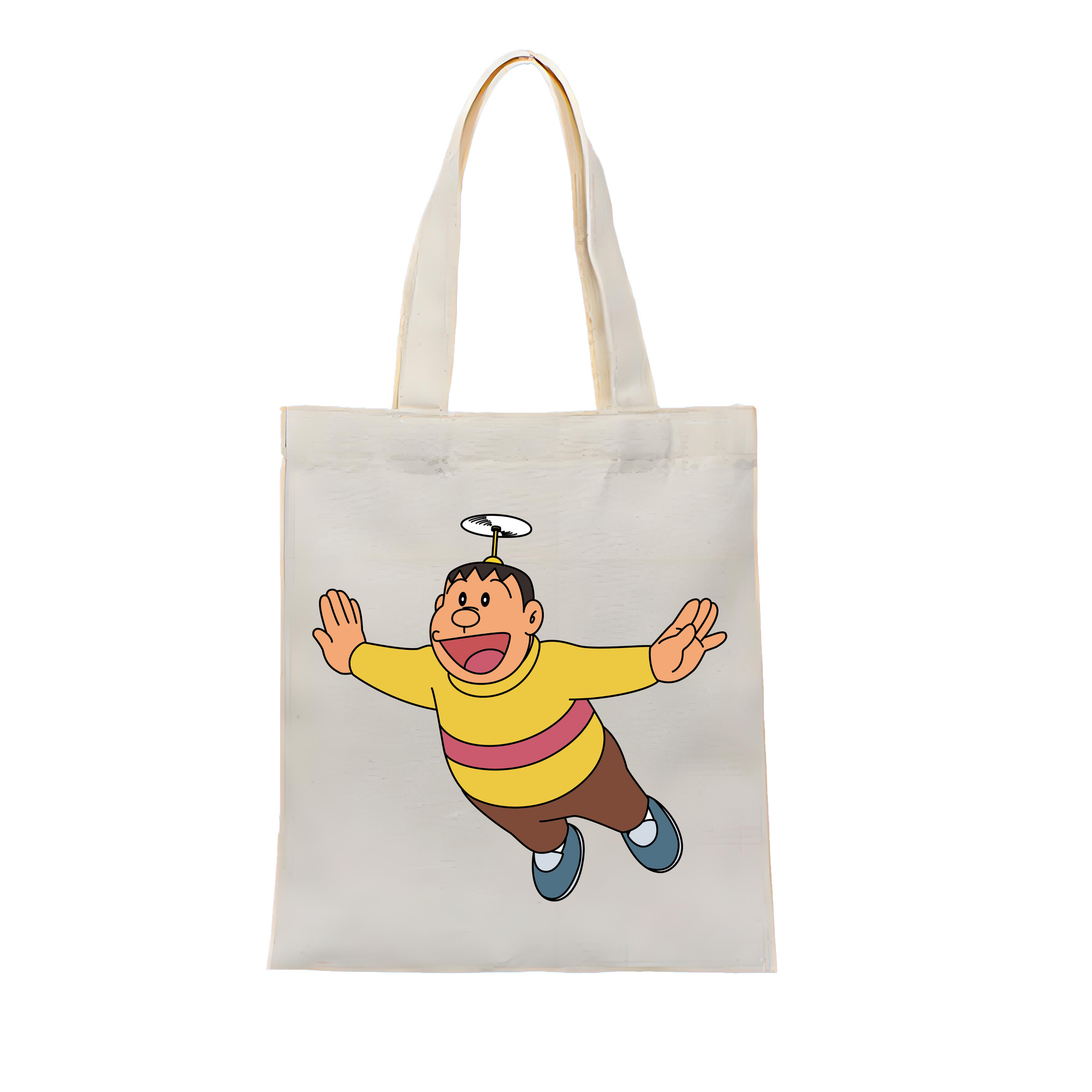 （画像用） ドラえもん 剛田武 Doraemon Gouta Takeshi 縦型キャンバス生地手提げバッグ　トートバッグ