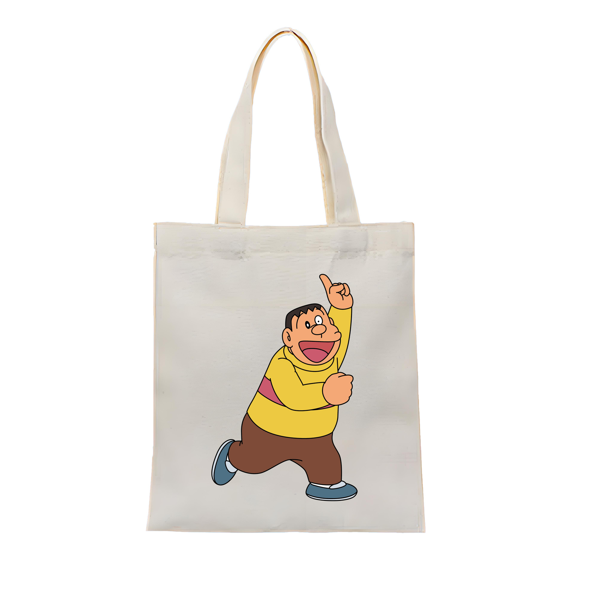 （画像用） ドラえもん 剛田武 Doraemon Gouta Takeshi 縦型キャンバス生地手提げバッグ　トートバッグ