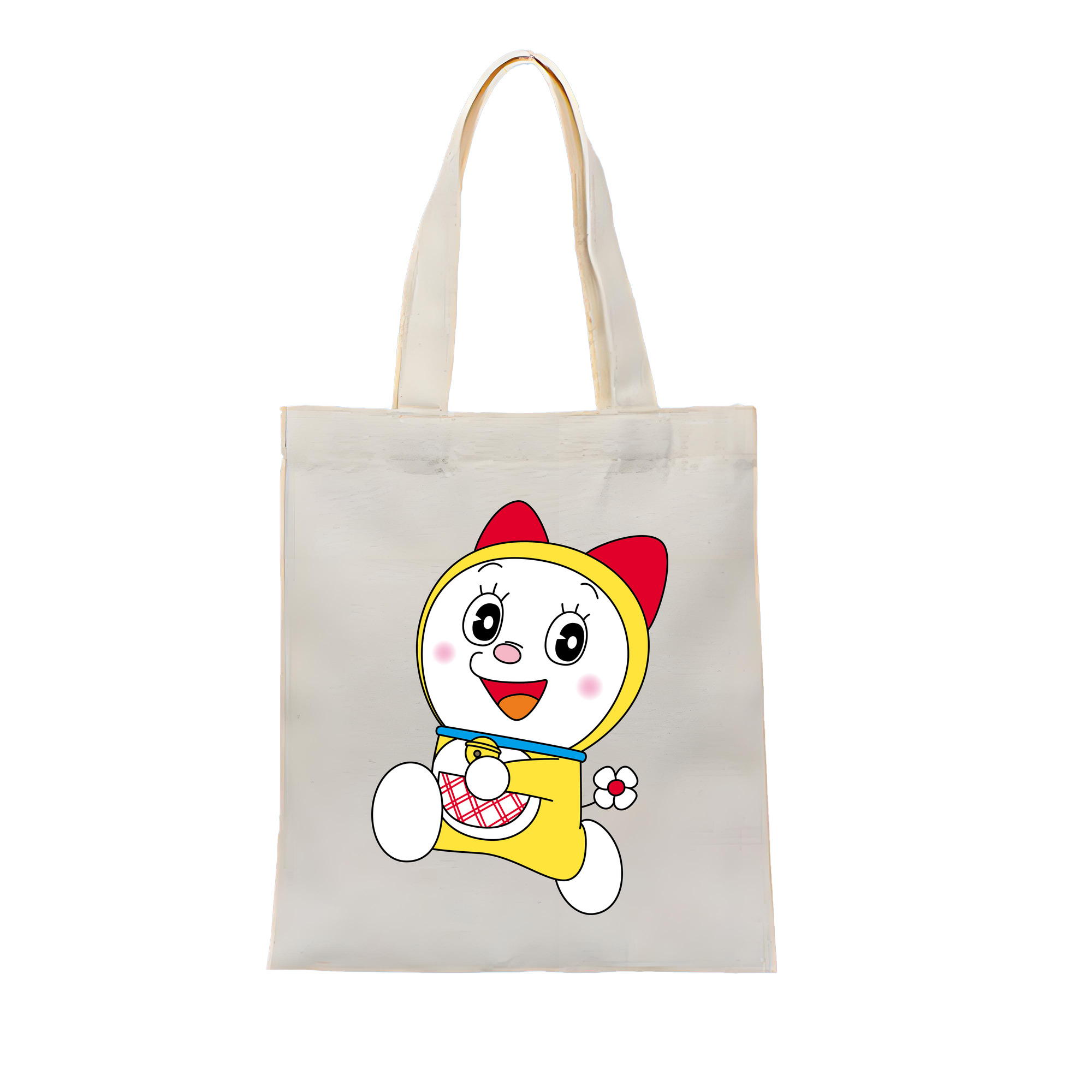 （画像用） ドラえもん ドラミ Doraemon Dorami 縦型キャンバス生地手提げバッグ　トートバッグ