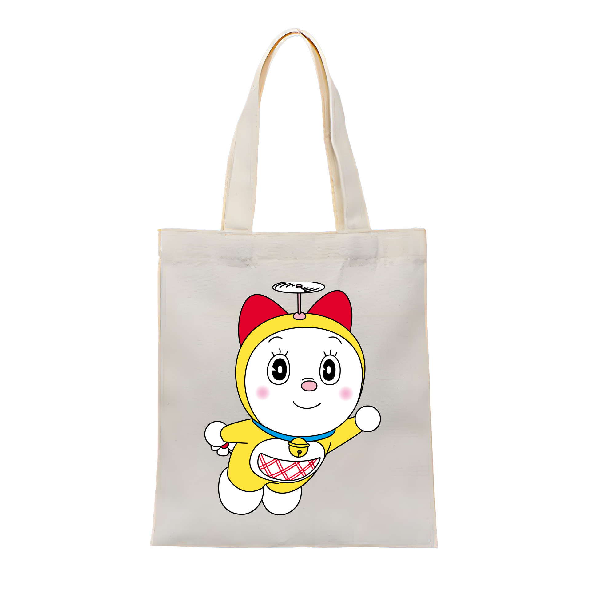 （画像用） ドラえもん ドラミ Doraemon Dorami 縦型キャンバス生地手提げバッグ　トートバッグ