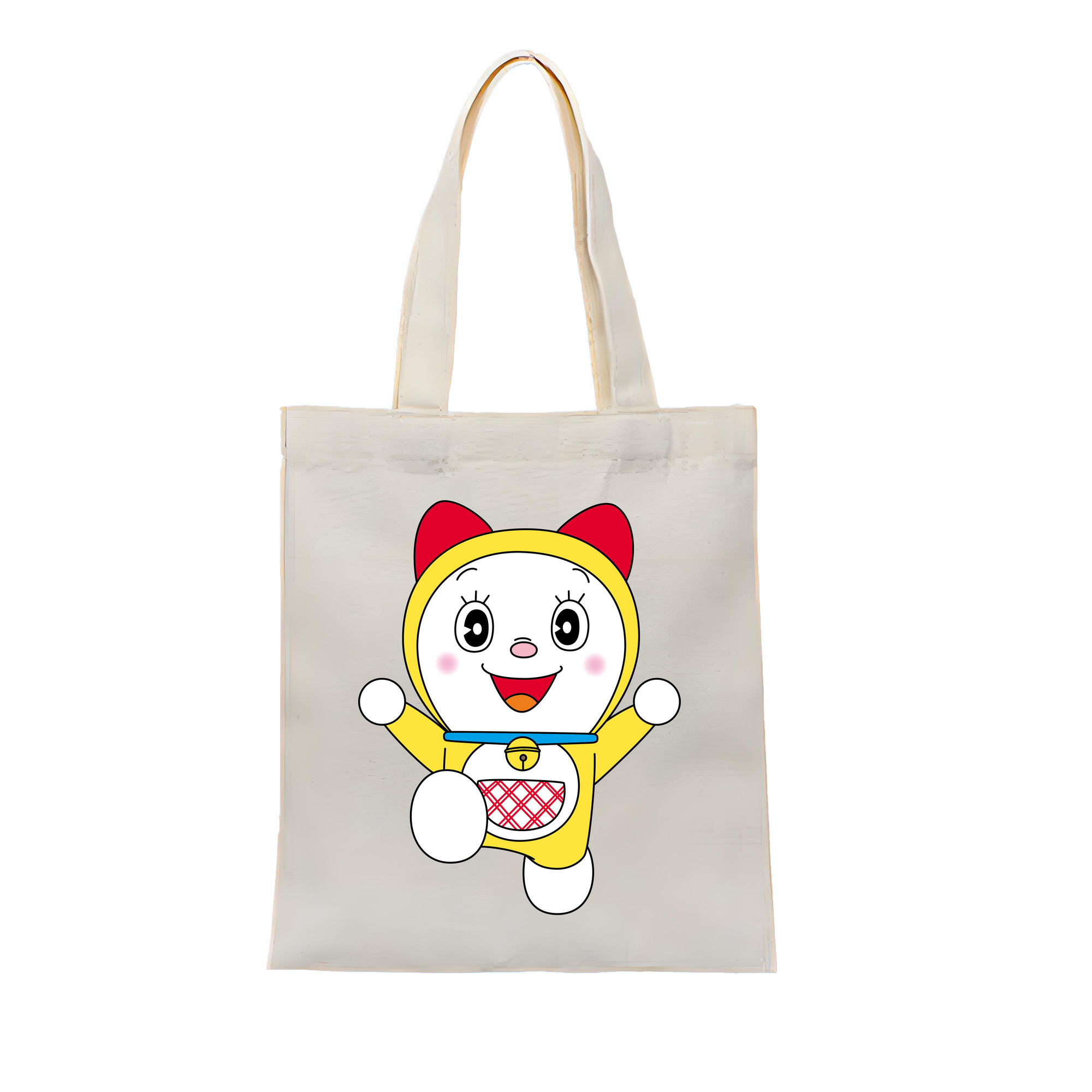 （画像用） ドラえもん ドラミ Doraemon Dorami 縦型キャンバス生地手提げバッグ　トートバッグ