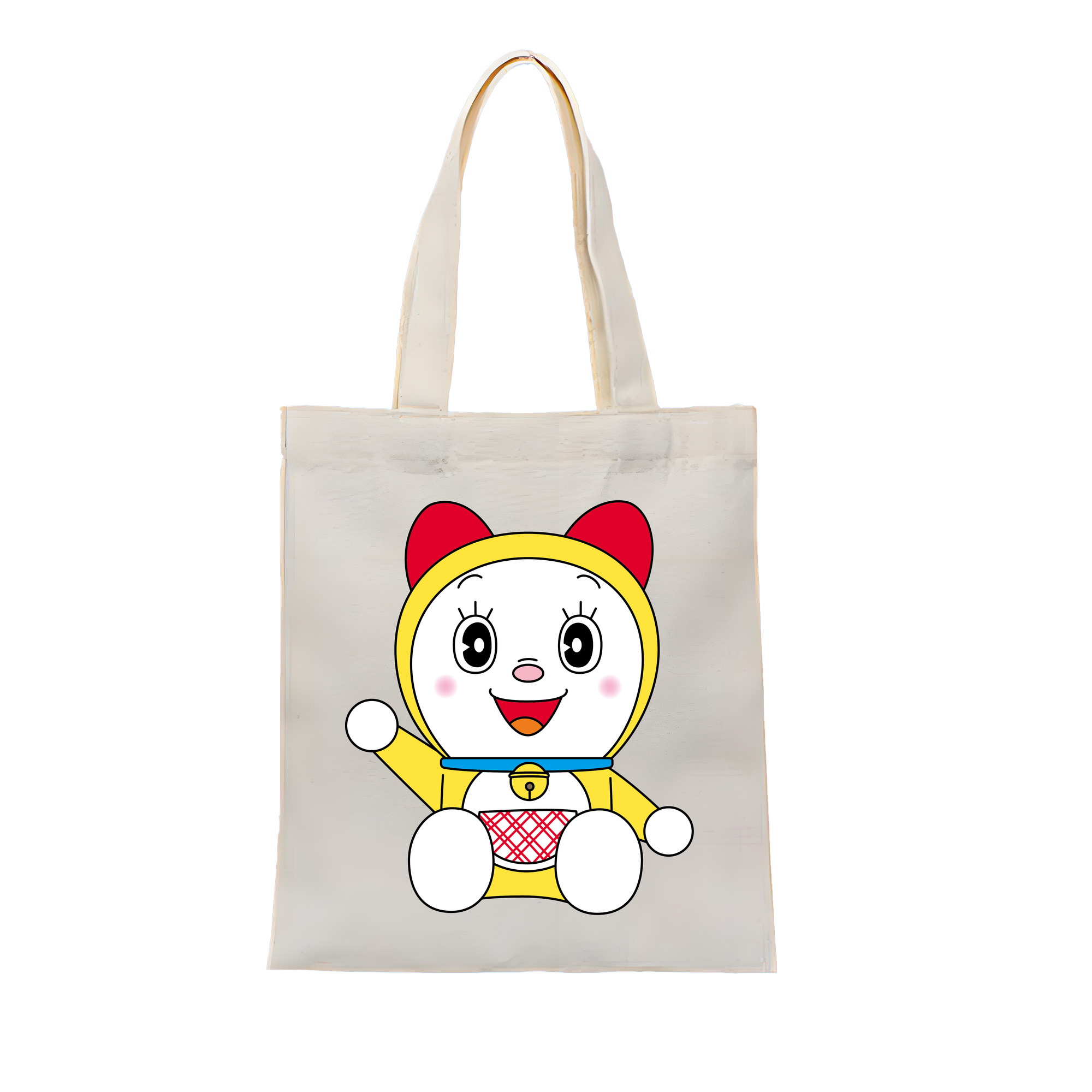（画像用） ドラえもん ドラミ Doraemon Dorami 縦型キャンバス生地手提げバッグ　トートバッグ
