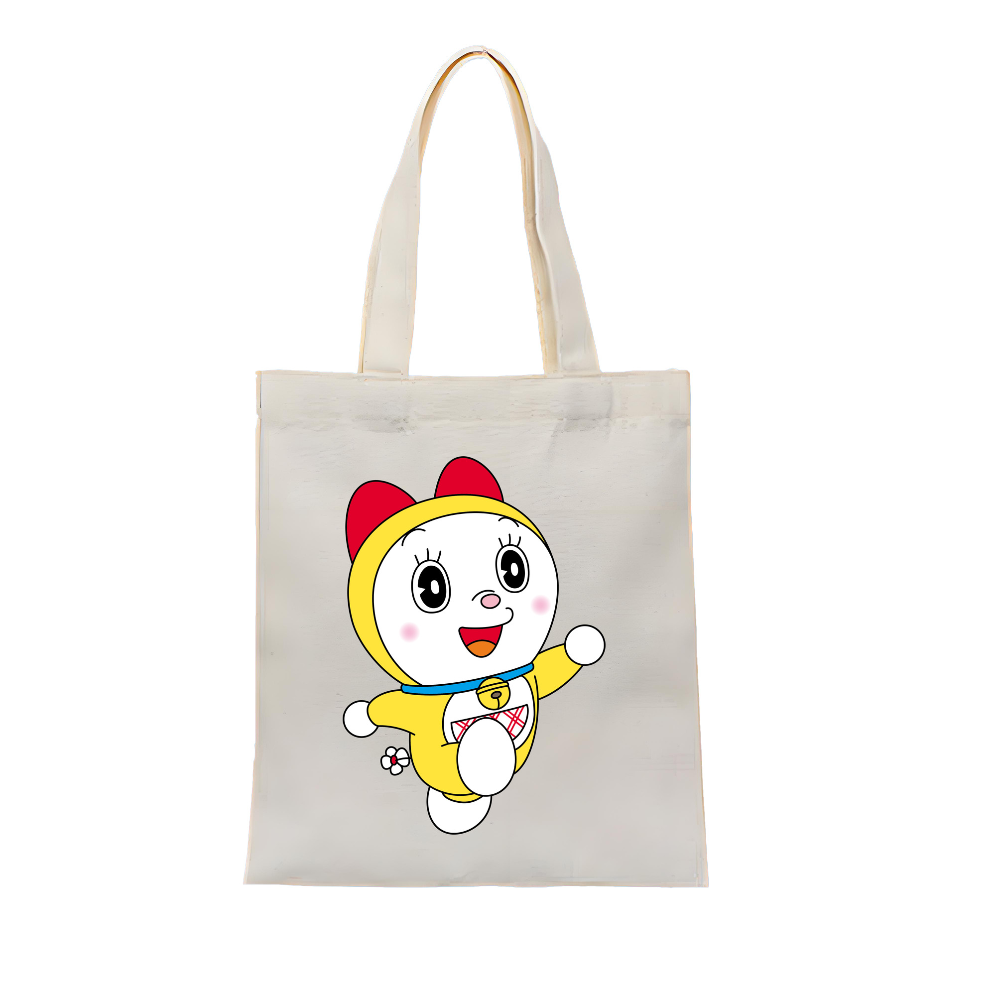 （画像用） ドラえもん ドラミ Doraemon Dorami 縦型キャンバス生地手提げバッグ　トートバッグ