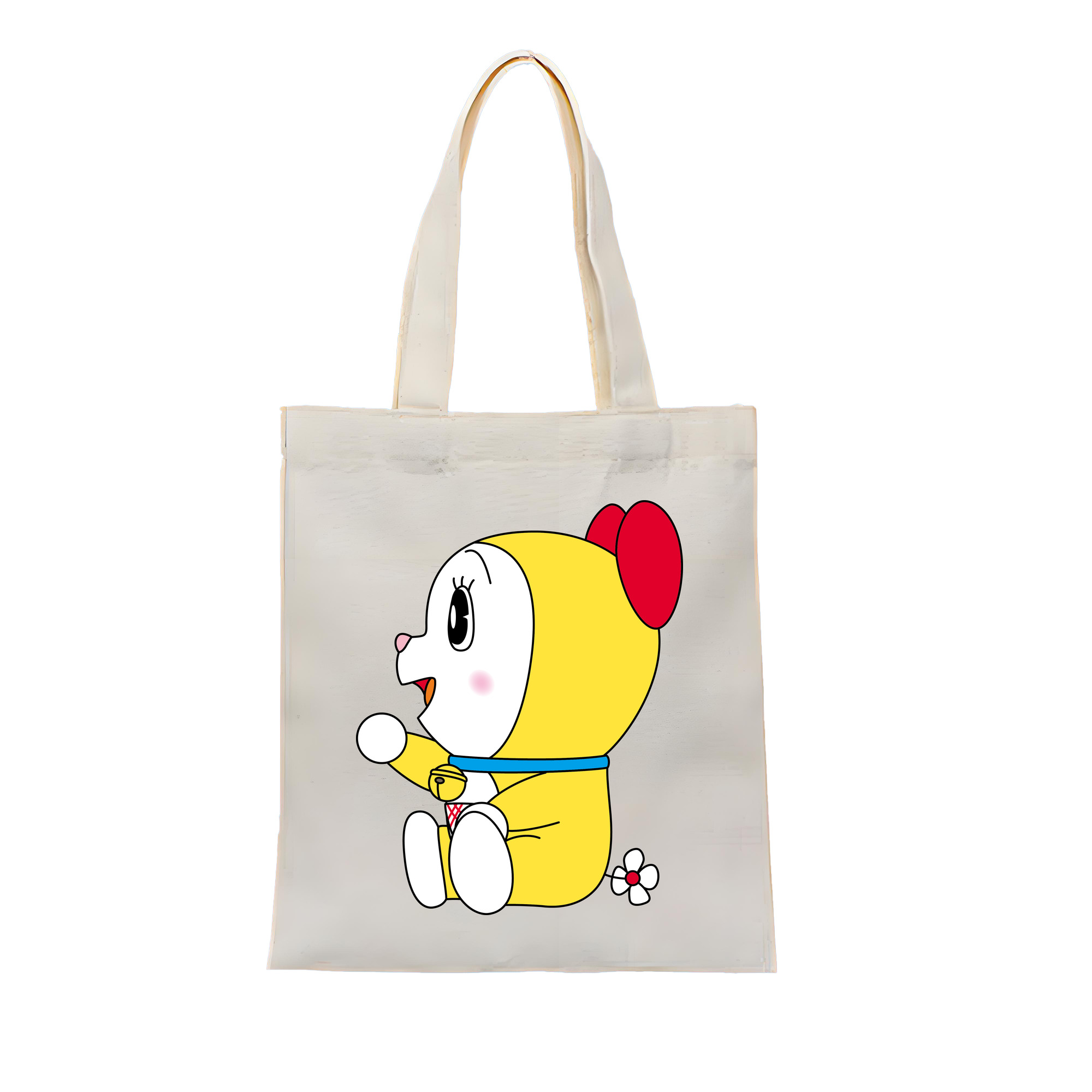（画像用） ドラえもん ドラミ Doraemon Dorami 縦型キャンバス生地手提げバッグ　トートバッグ