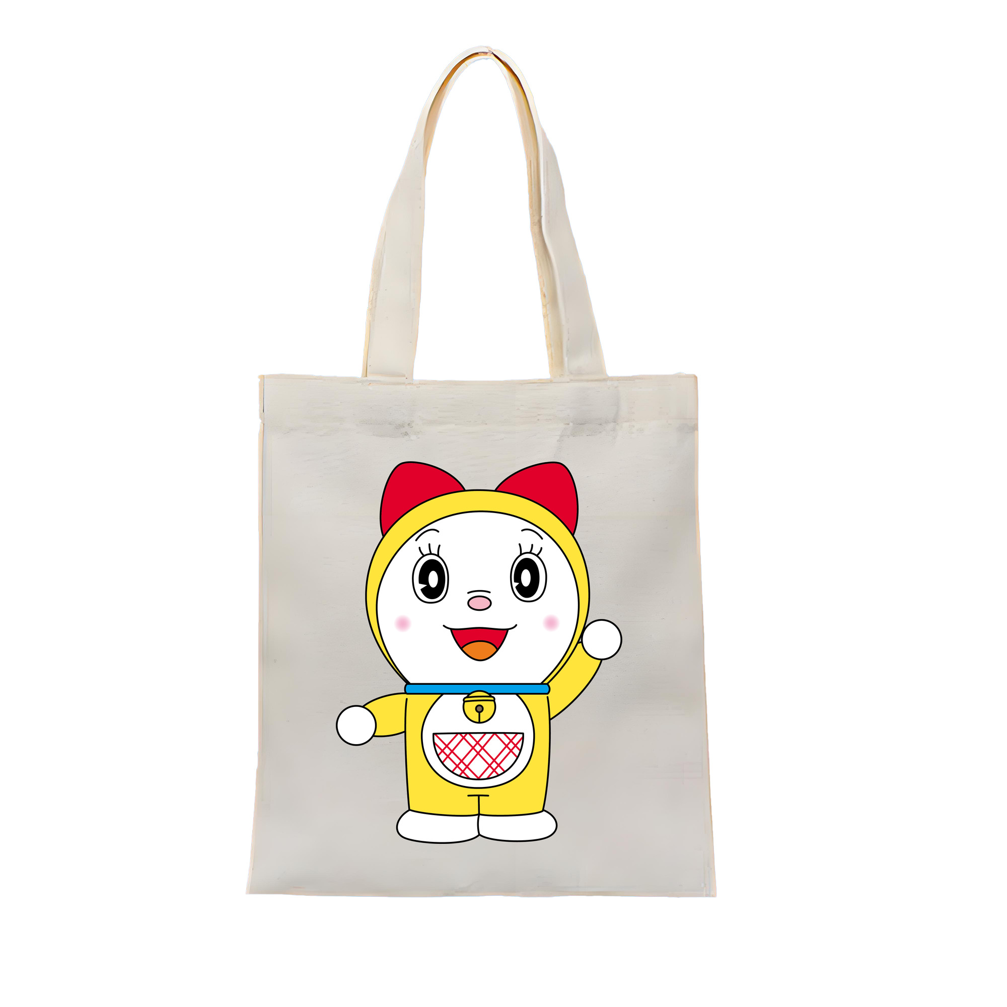 （画像用） ドラえもん ドラミ Doraemon Dorami 縦型キャンバス生地手提げバッグ　トートバッグ
