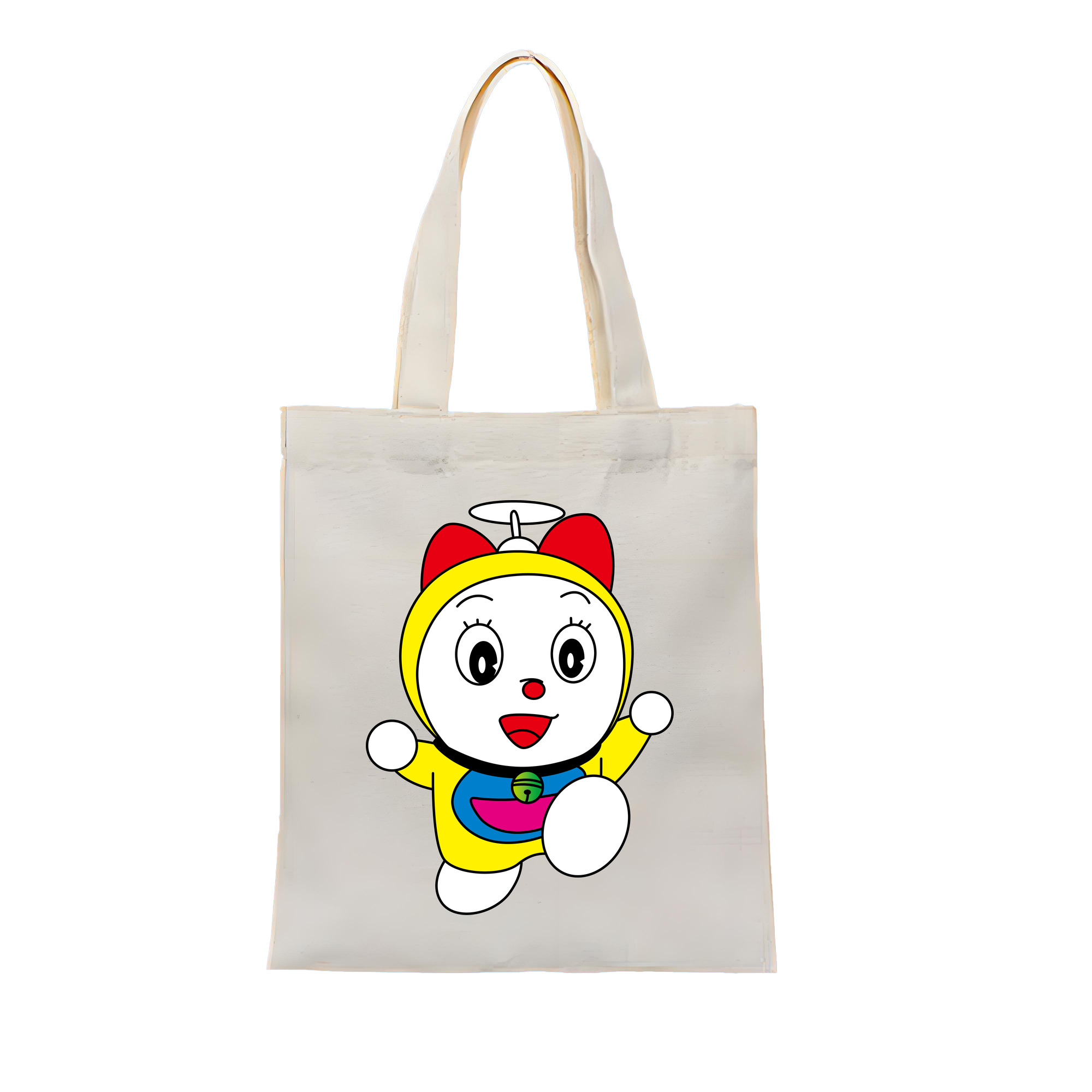 （画像用） ドラえもん ドラミ Doraemon Dorami 縦型キャンバス生地手提げバッグ　トートバッグ