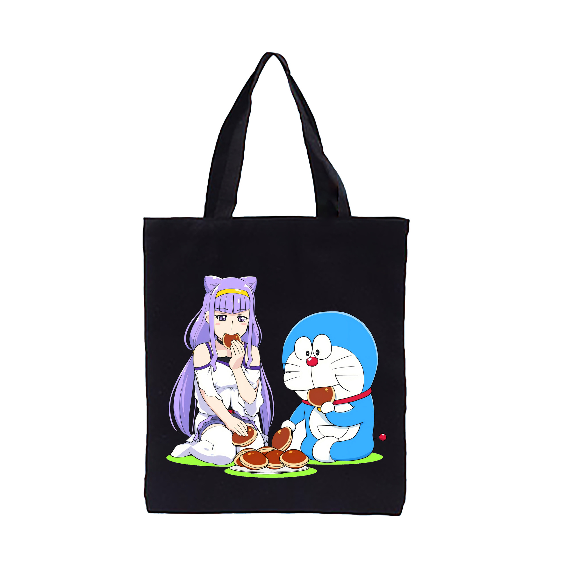 （画像用） ドラえもん Doraemon 縦型キャンバス生地手提げバッグ　トートバッグ