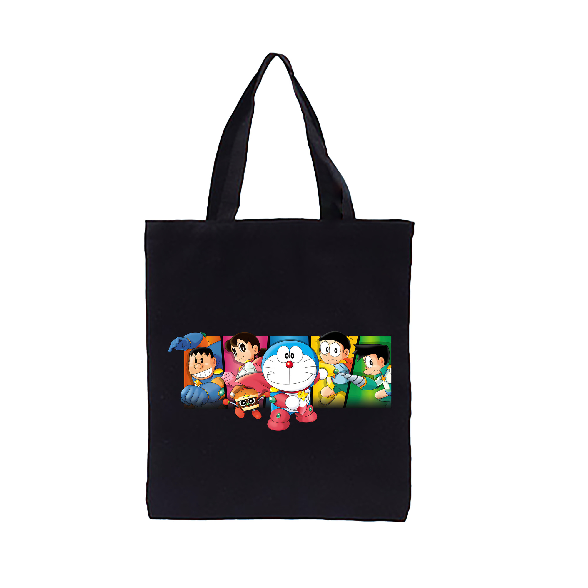 （画像用） ドラえもん Doraemon 縦型キャンバス生地手提げバッグ　トートバッグ