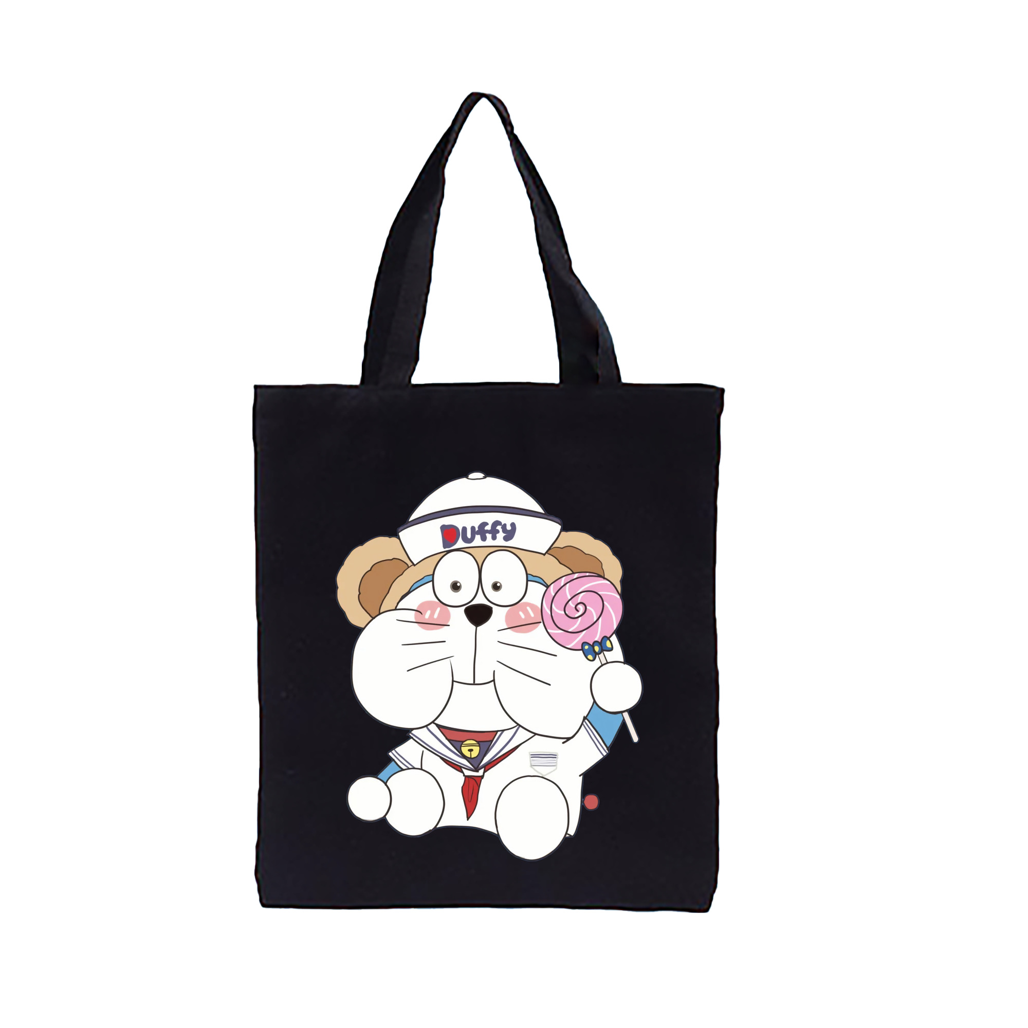 （画像用） ドラえもん Doraemon 縦型キャンバス生地手提げバッグ　トートバッグ