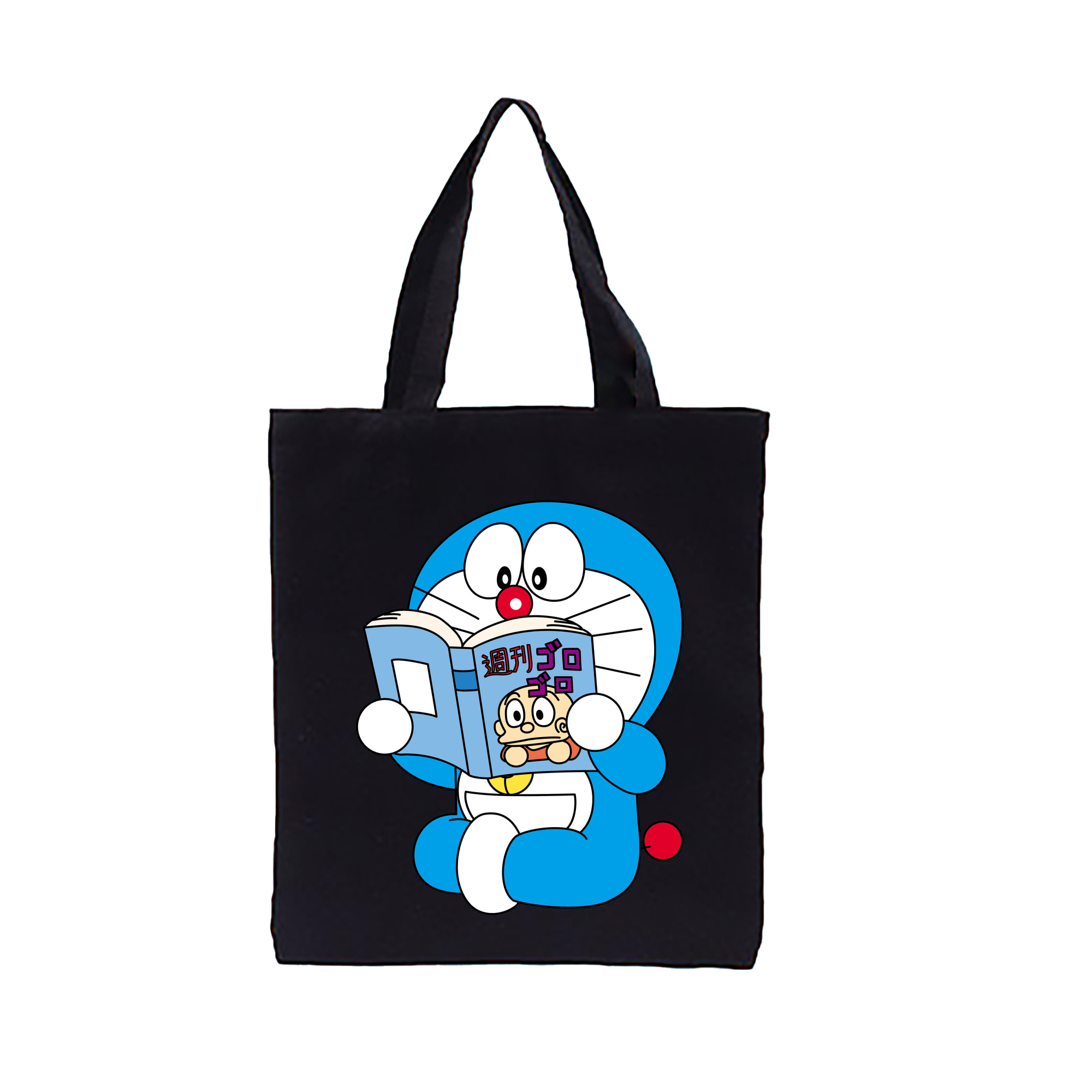（画像用） ドラえもん Doraemon 縦型キャンバス生地手提げバッグ　トートバッグ