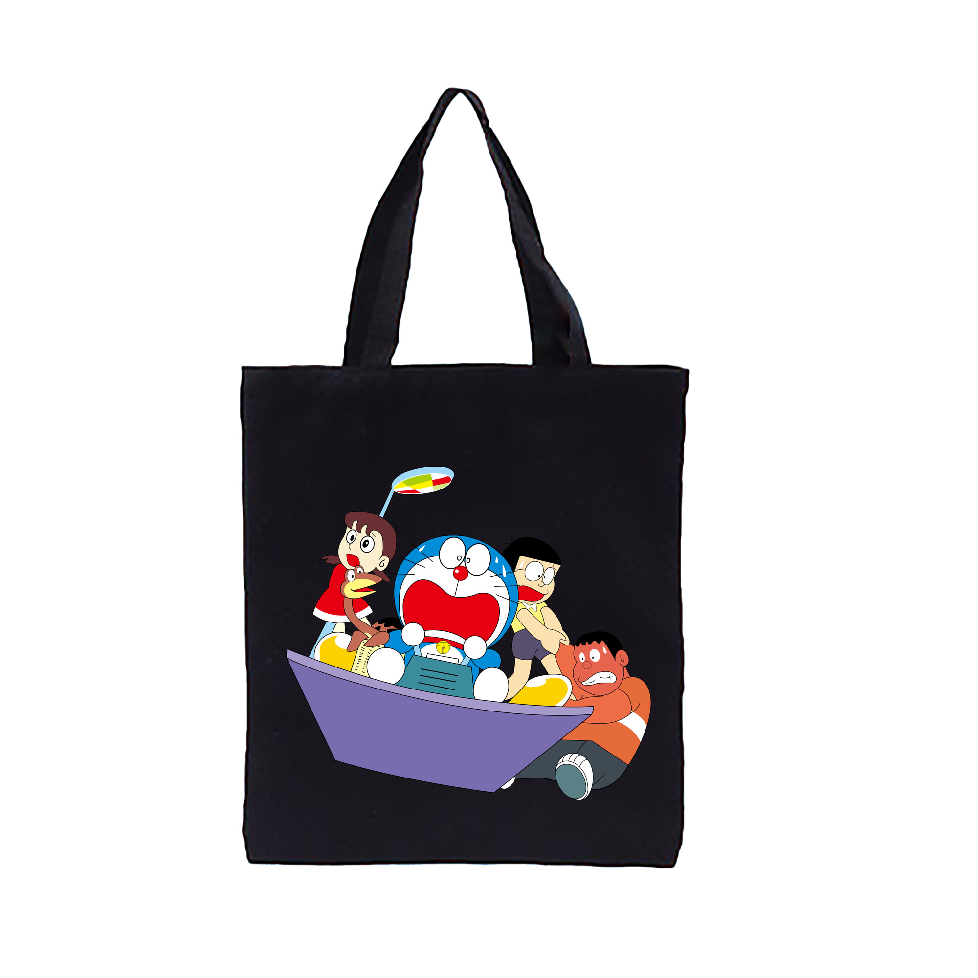 （画像用） ドラえもん Doraemon 縦型キャンバス生地手提げバッグ　トートバッグ