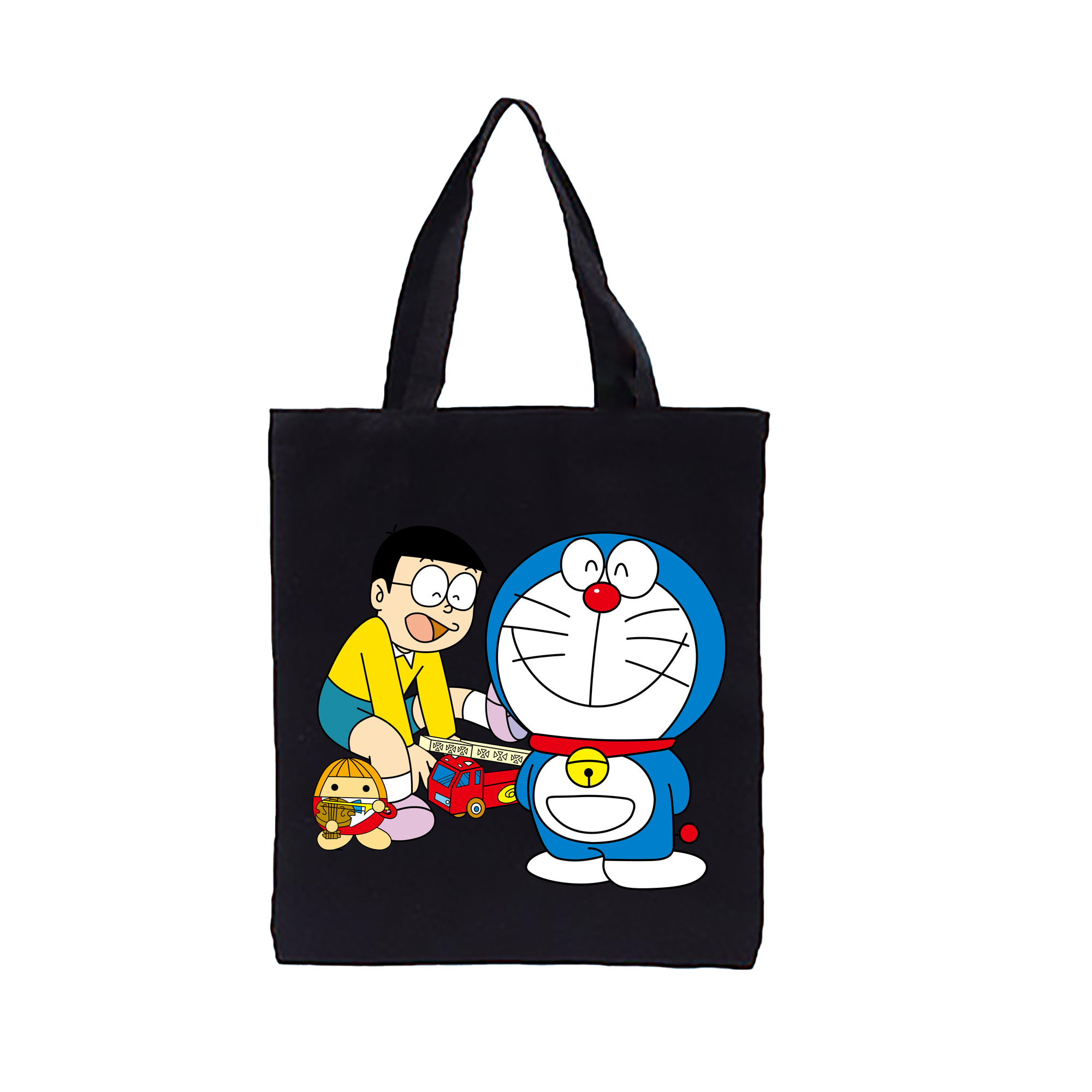 （画像用） ドラえもん Doraemon 縦型キャンバス生地手提げバッグ　トートバッグ