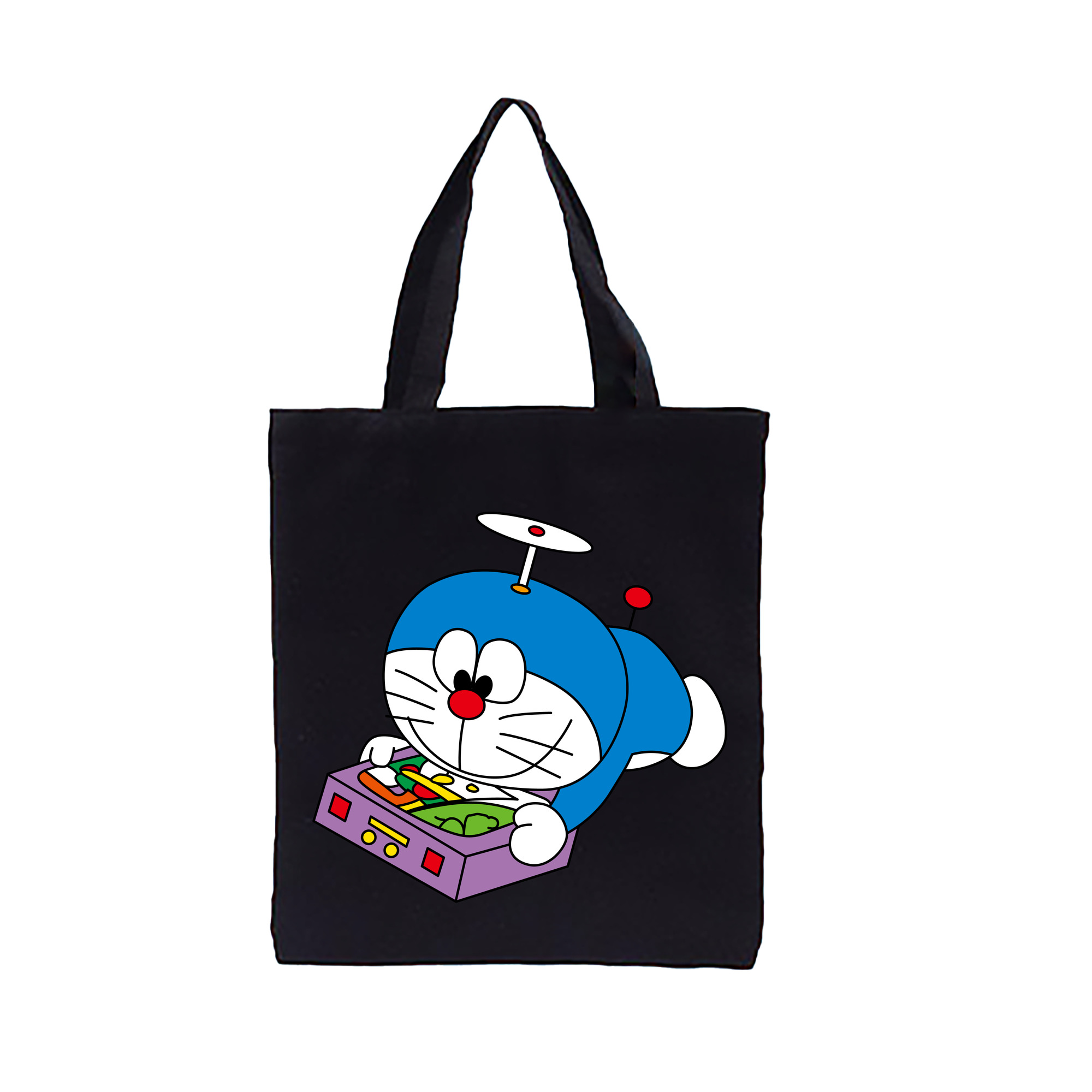 （画像用） ドラえもん Doraemon 縦型キャンバス生地手提げバッグ　トートバッグ