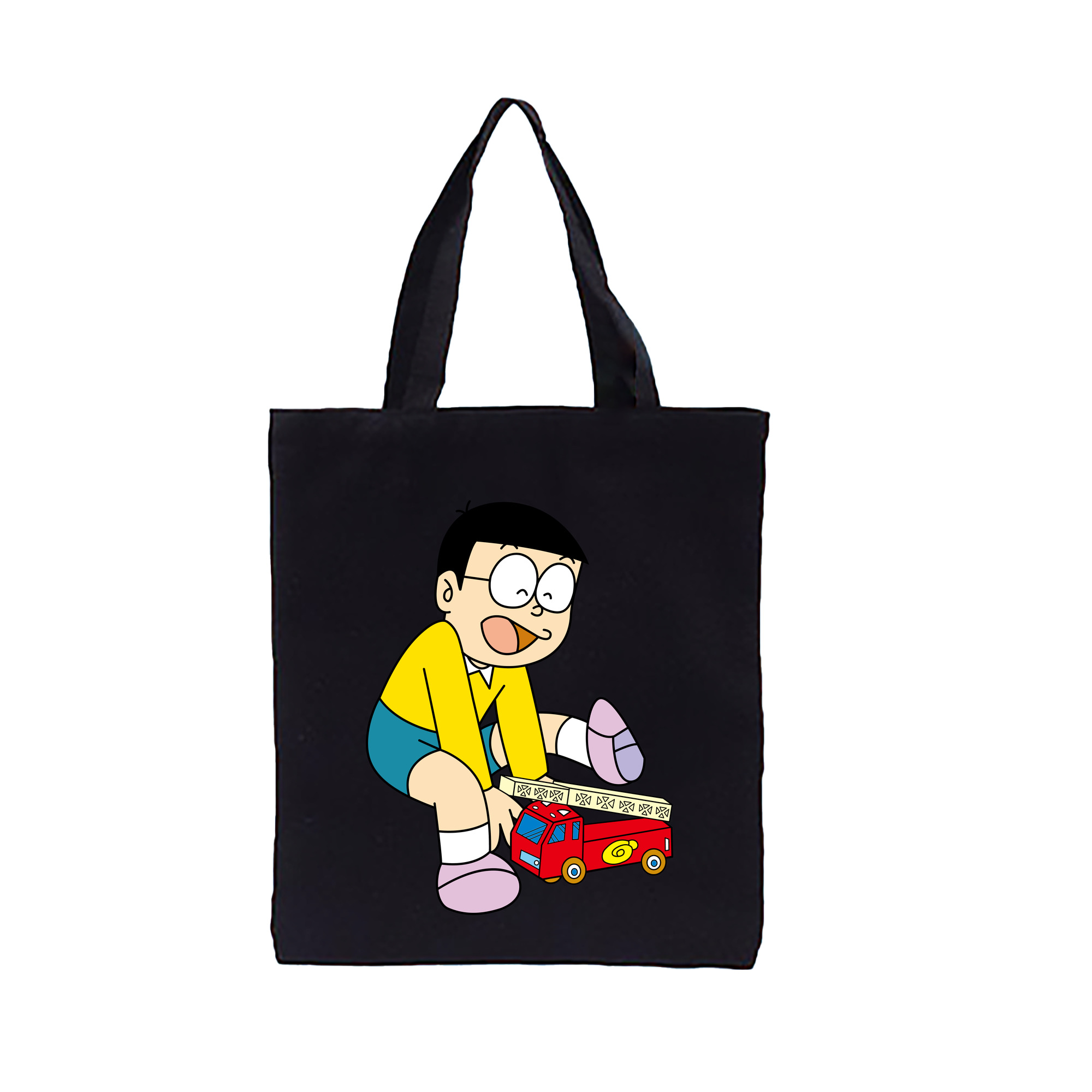 （画像用） ドラえもん 野比 のび太 Doraemon Nobita Nobi 縦型キャンバス生地手提げバッグ　トートバッグ