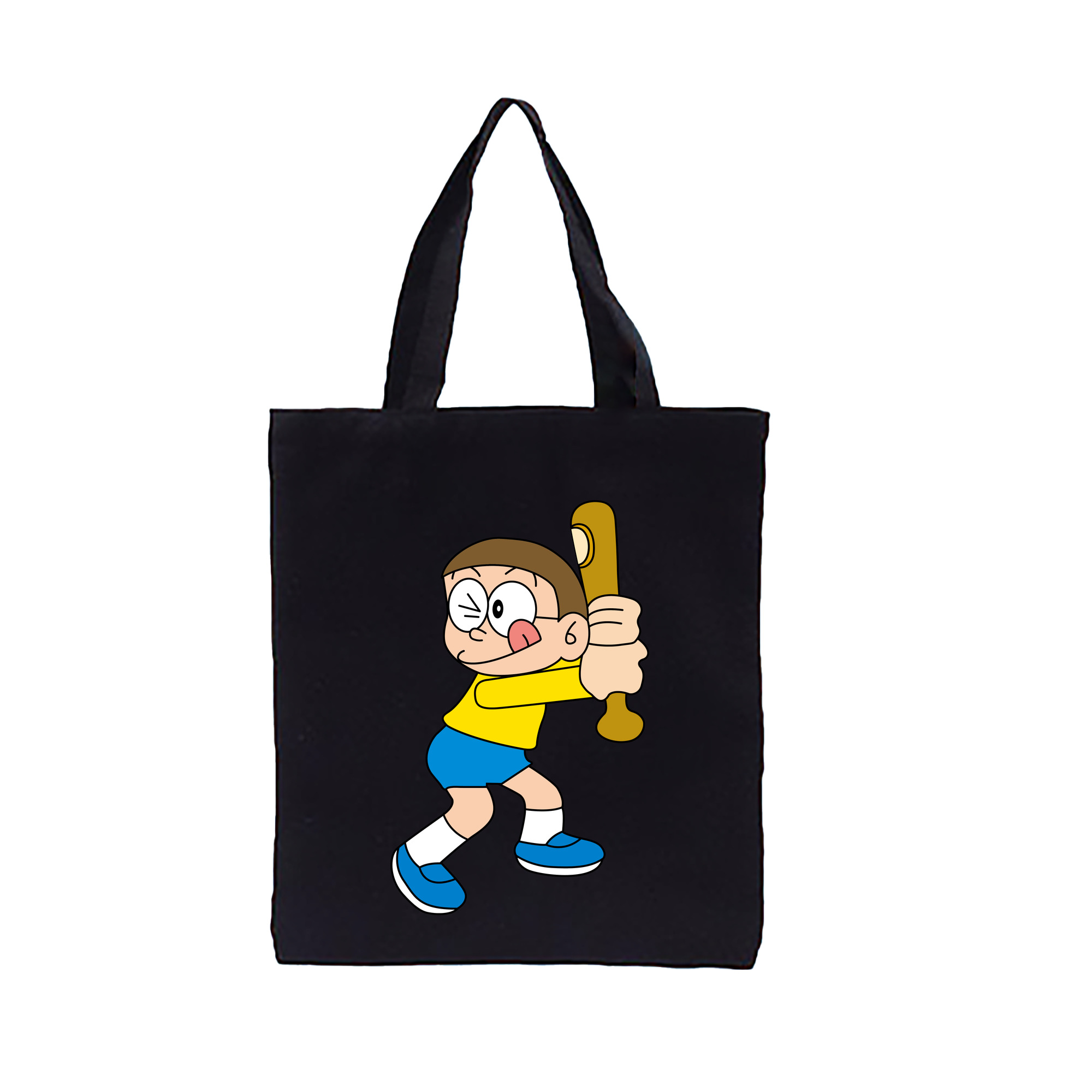 （画像用） ドラえもん 野比 のび太 Doraemon Nobita Nobi 縦型キャンバス生地手提げバッグ　トートバッグ