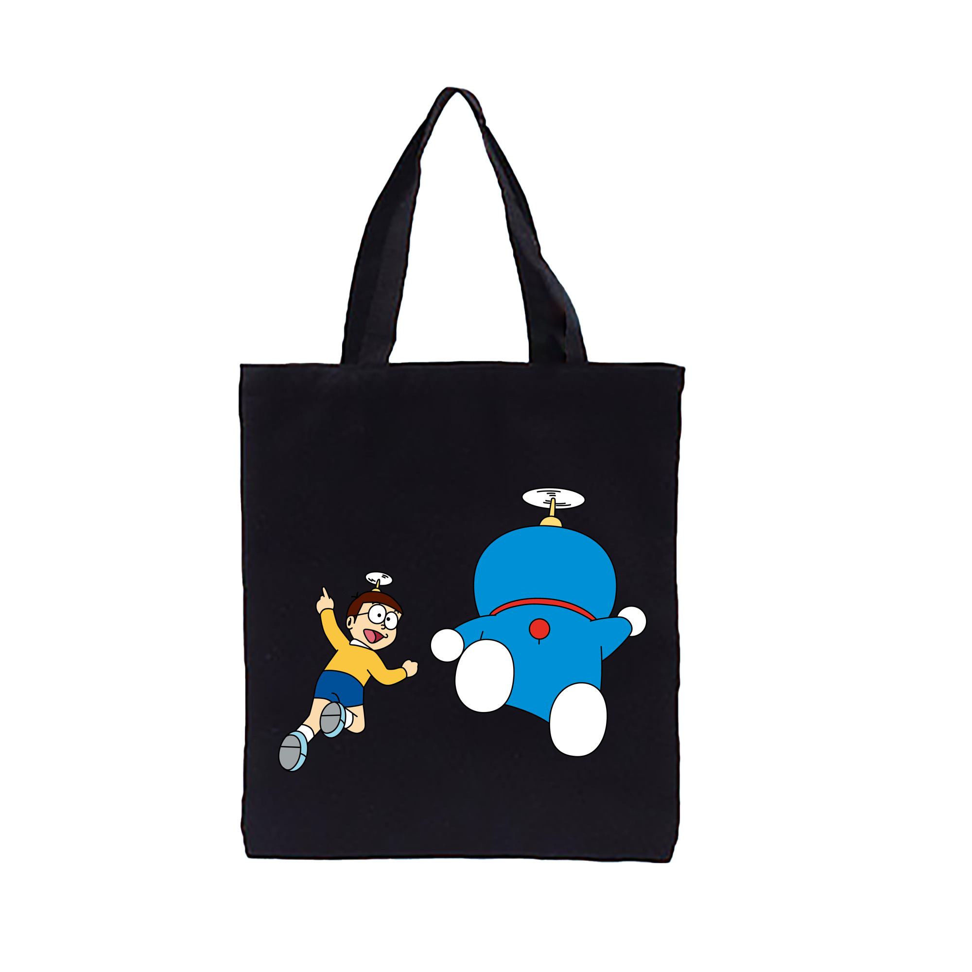 （画像用） ドラえもん 野比 のび太 Doraemon Nobita Nobi 縦型キャンバス生地手提げバッグ　トートバッグ