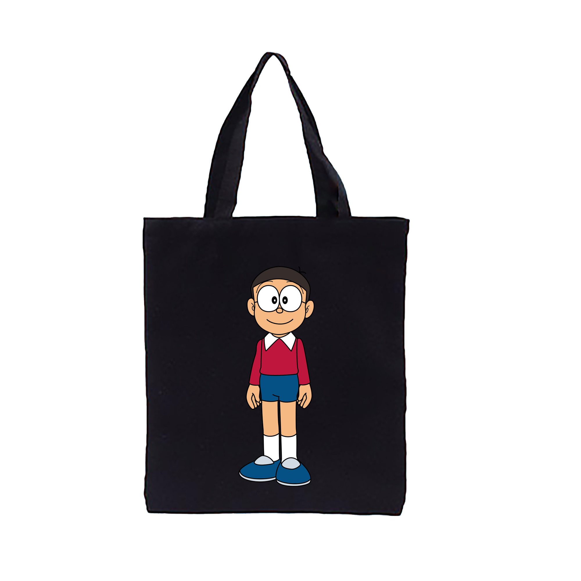 （画像用） ドラえもん 野比 のび太 Doraemon Nobita Nobi 縦型キャンバス生地手提げバッグ　トートバッグ