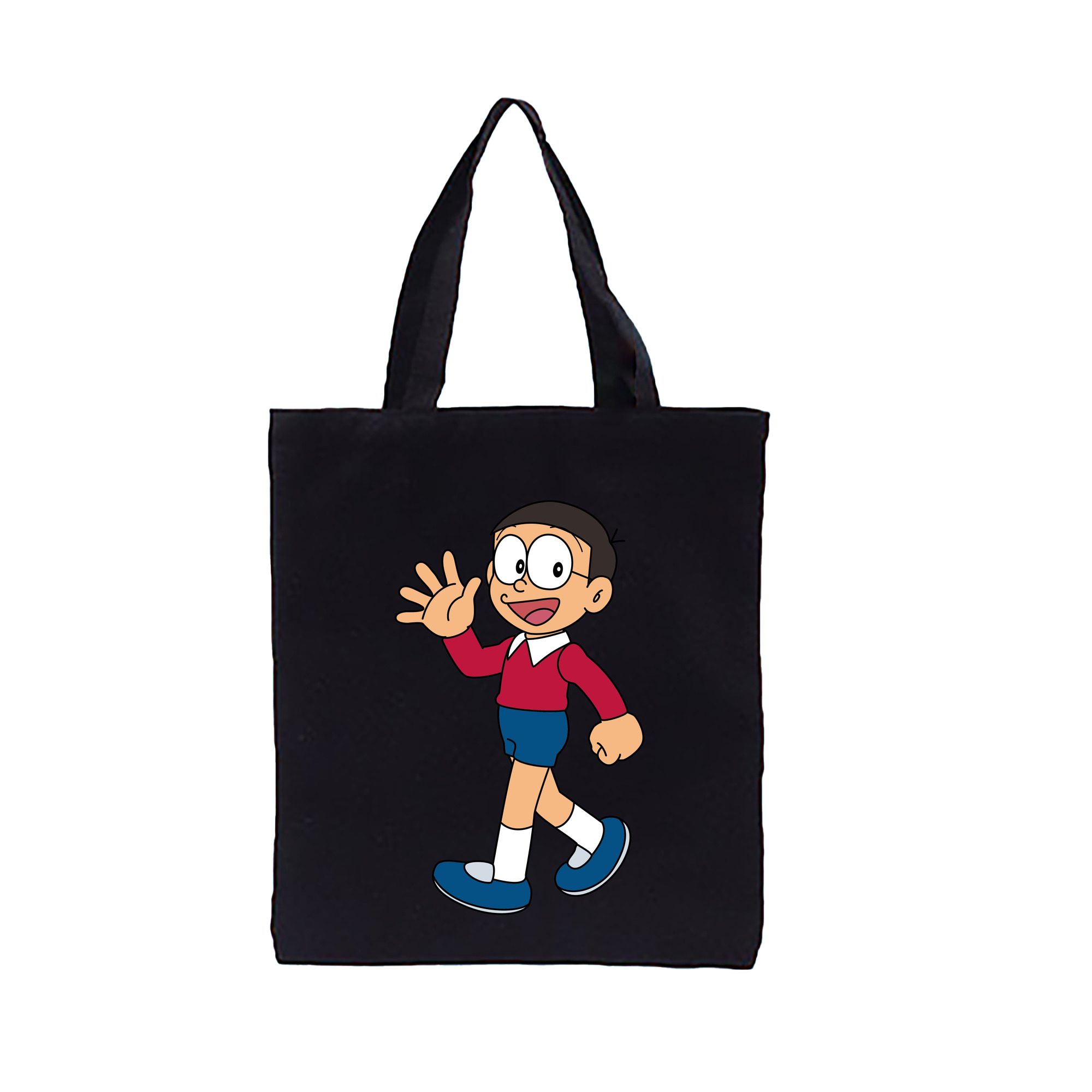 （画像用） ドラえもん 野比 のび太 Doraemon Nobita Nobi 縦型キャンバス生地手提げバッグ　トートバッグ