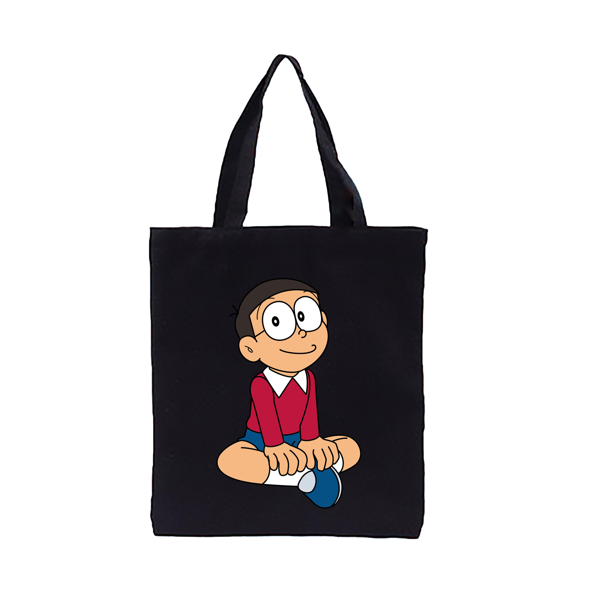 （画像用） ドラえもん 野比 のび太 Doraemon Nobita Nobi 縦型キャンバス生地手提げバッグ　トートバッグ