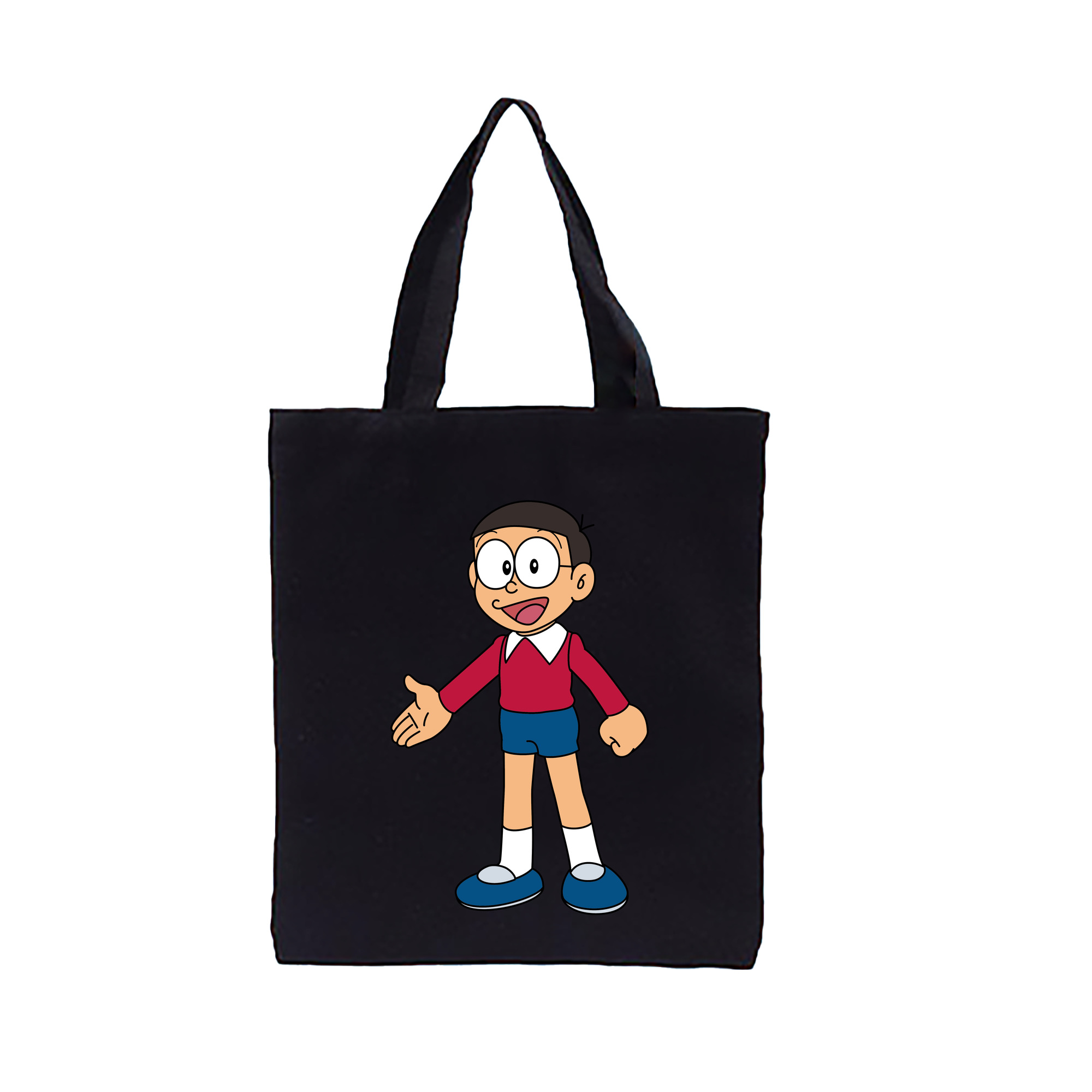 （画像用） ドラえもん 野比 のび太 Doraemon Nobita Nobi 縦型キャンバス生地手提げバッグ　トートバッグ