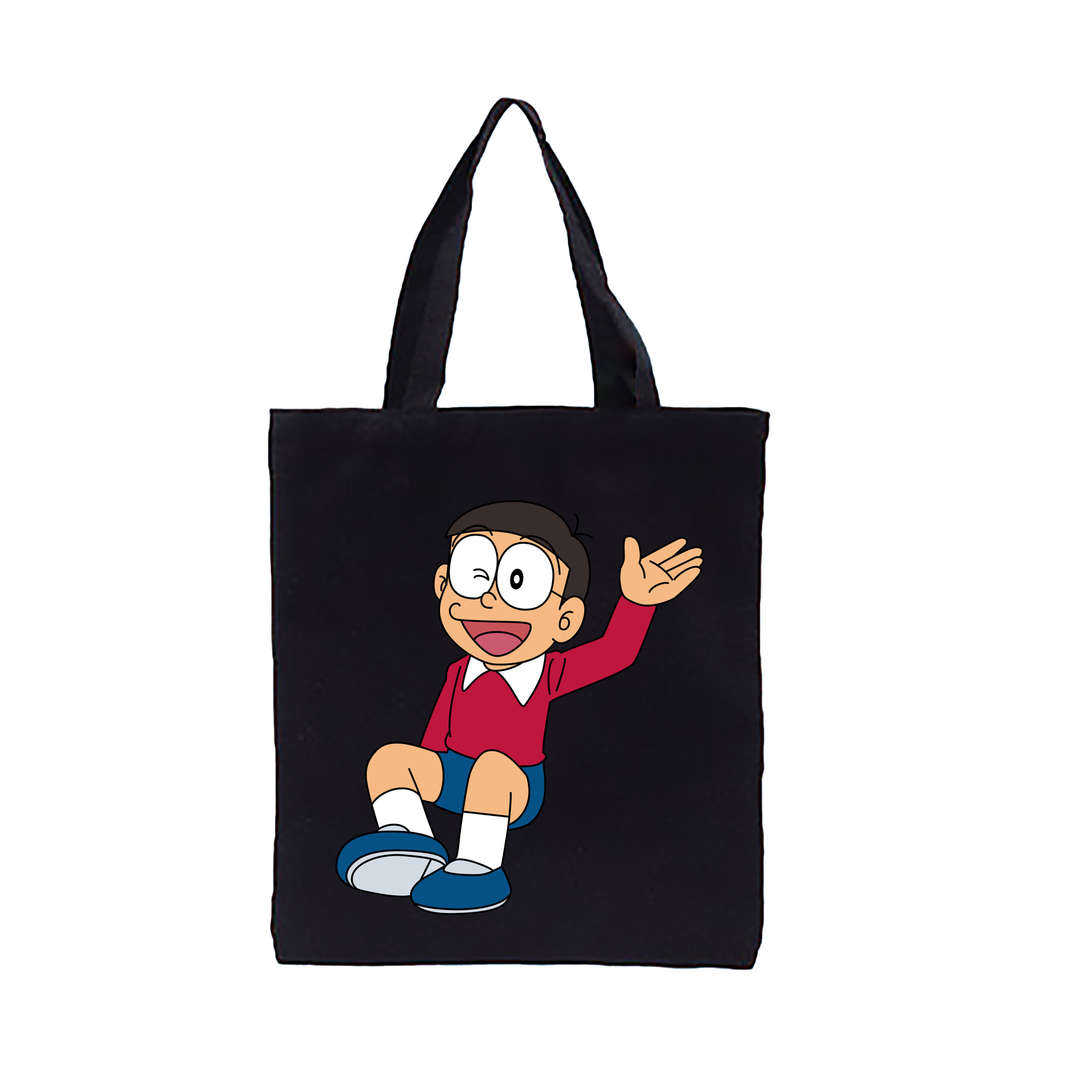 （画像用） ドラえもん 野比 のび太 Doraemon Nobita Nobi 縦型キャンバス生地手提げバッグ　トートバッグ