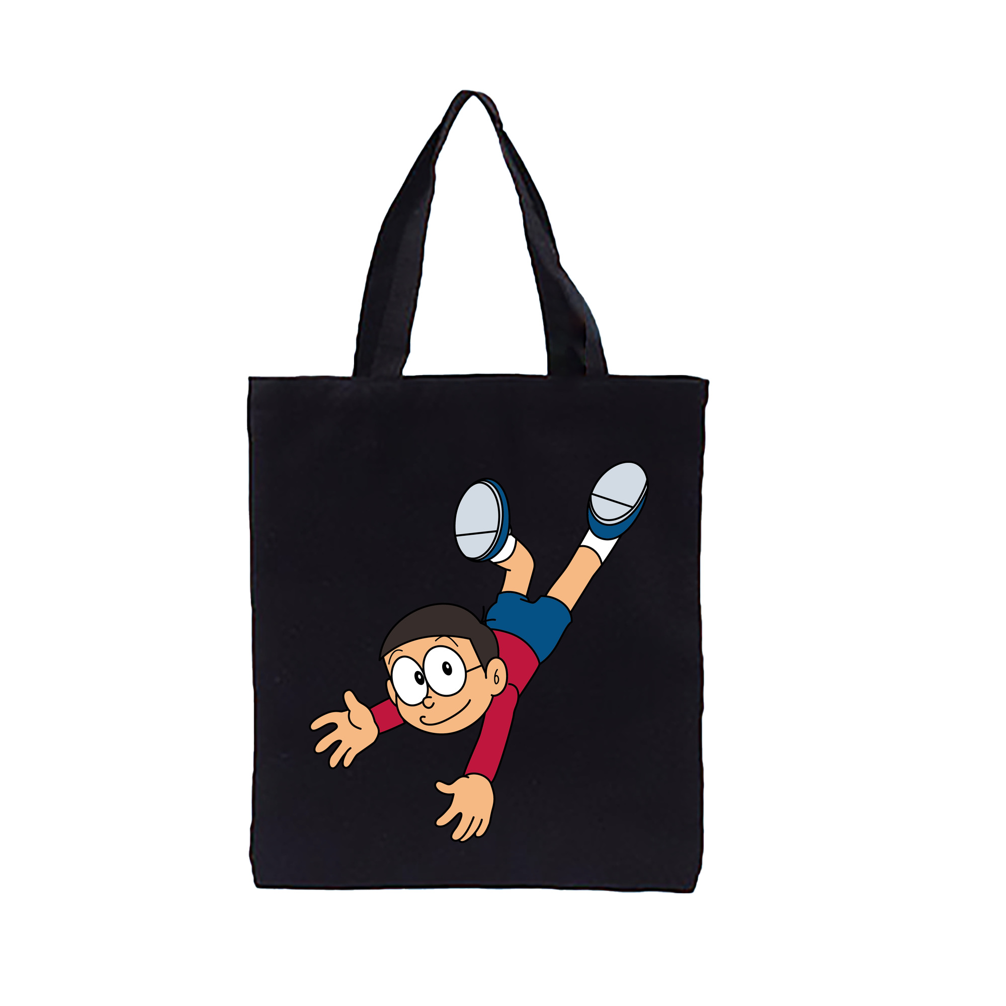 （画像用） ドラえもん 野比 のび太 Doraemon Nobita Nobi 縦型キャンバス生地手提げバッグ　トートバッグ