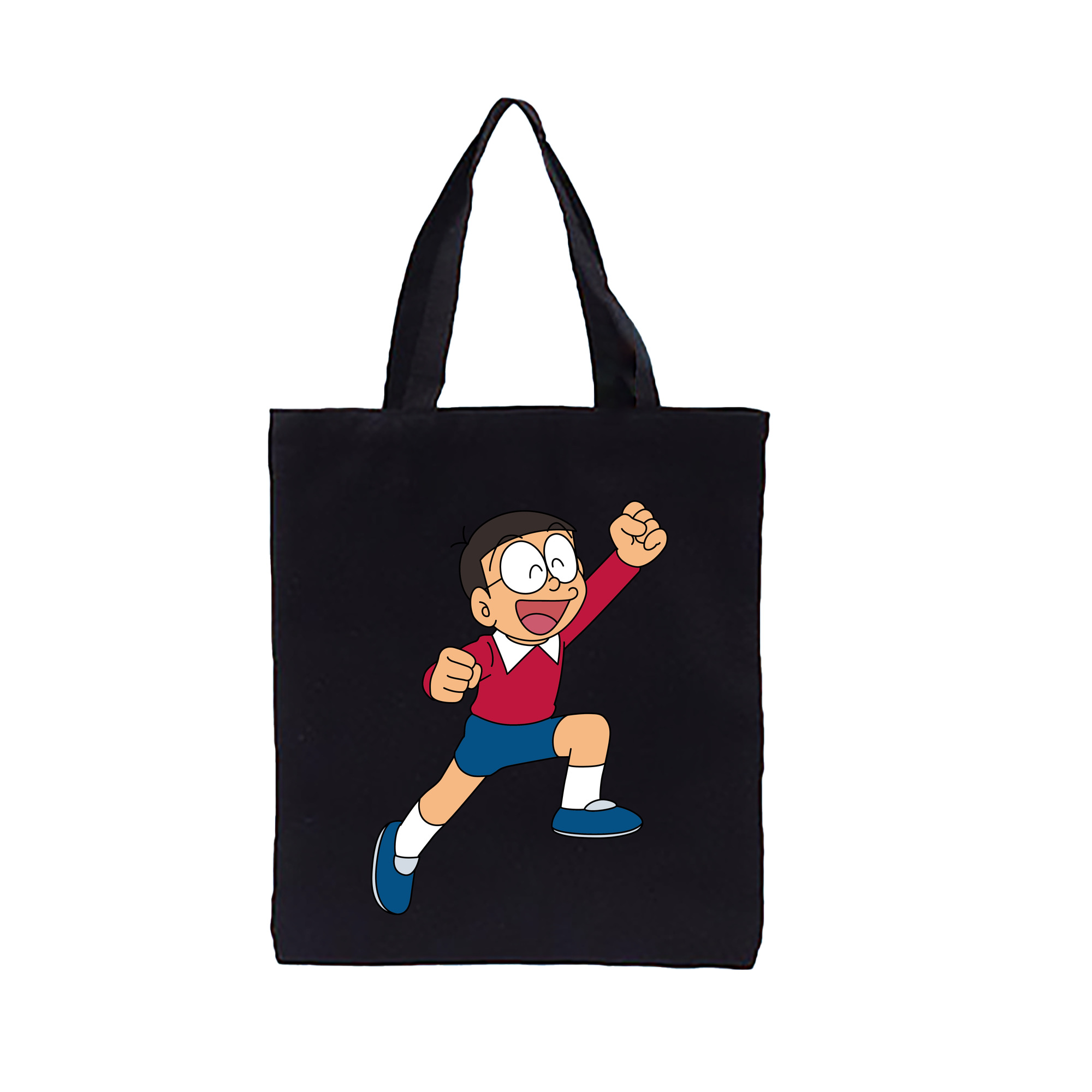 （画像用） ドラえもん 野比 のび太 Doraemon Nobita Nobi 縦型キャンバス生地手提げバッグ　トートバッグ