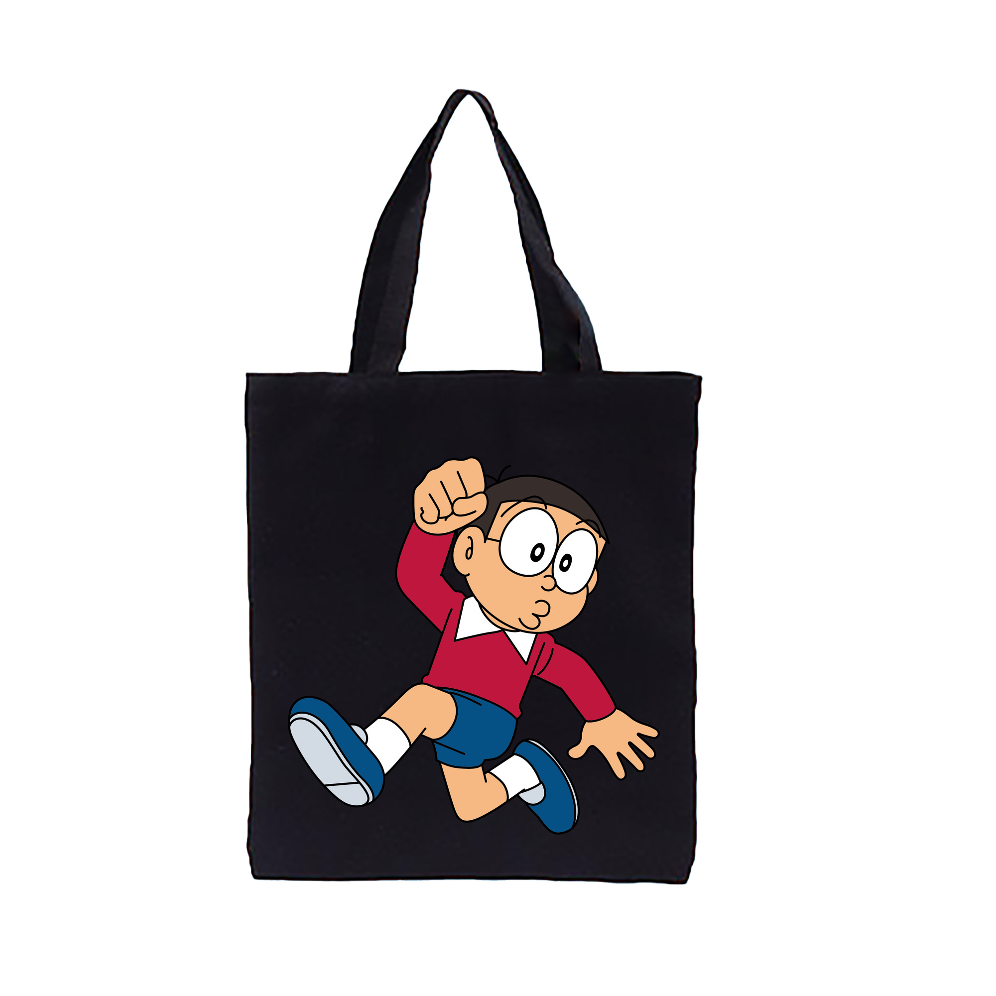 （画像用） ドラえもん 野比 のび太 Doraemon Nobita Nobi 縦型キャンバス生地手提げバッグ　トートバッグ