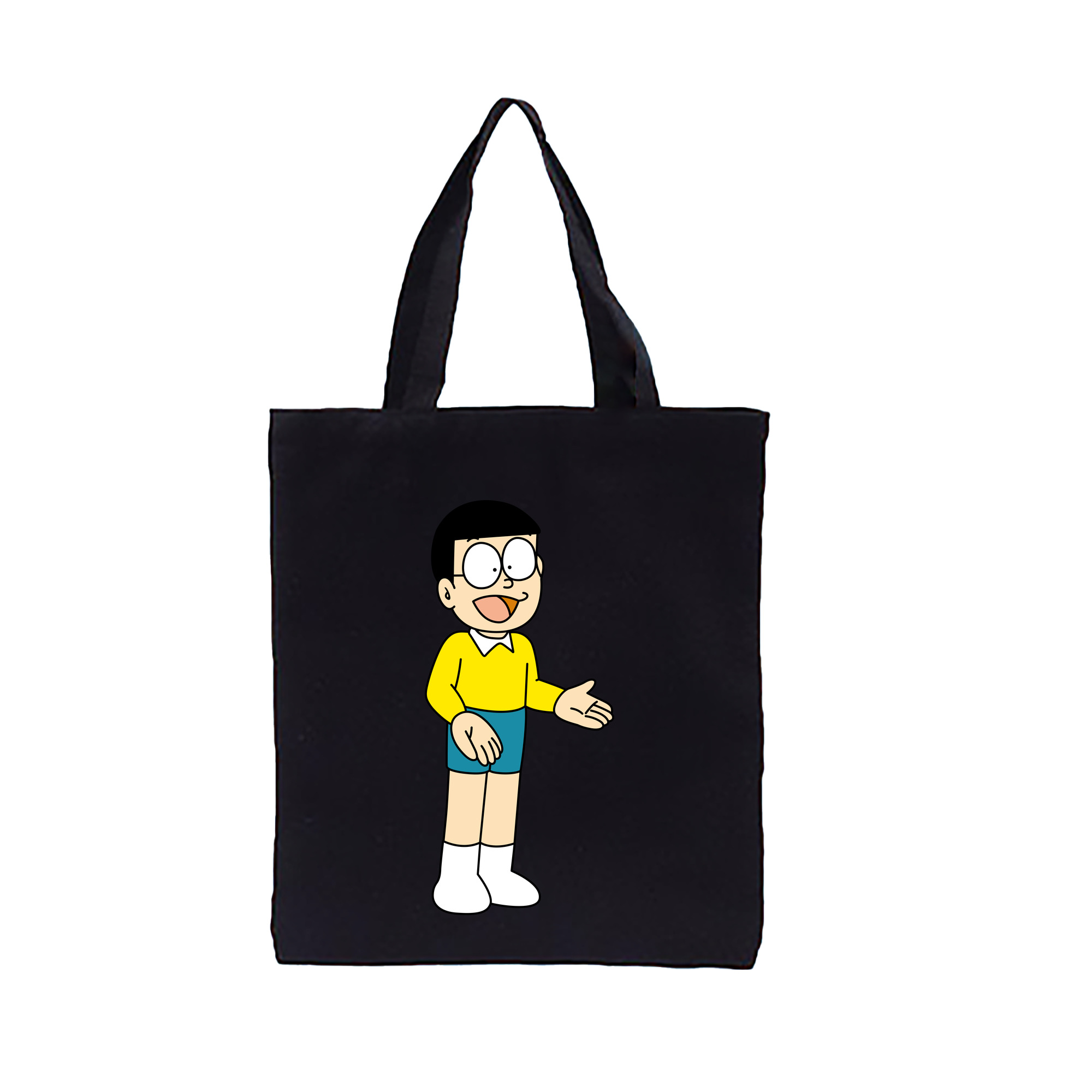 （画像用） ドラえもん 野比 のび太 Doraemon Nobita Nobi 縦型キャンバス生地手提げバッグ　トートバッグ