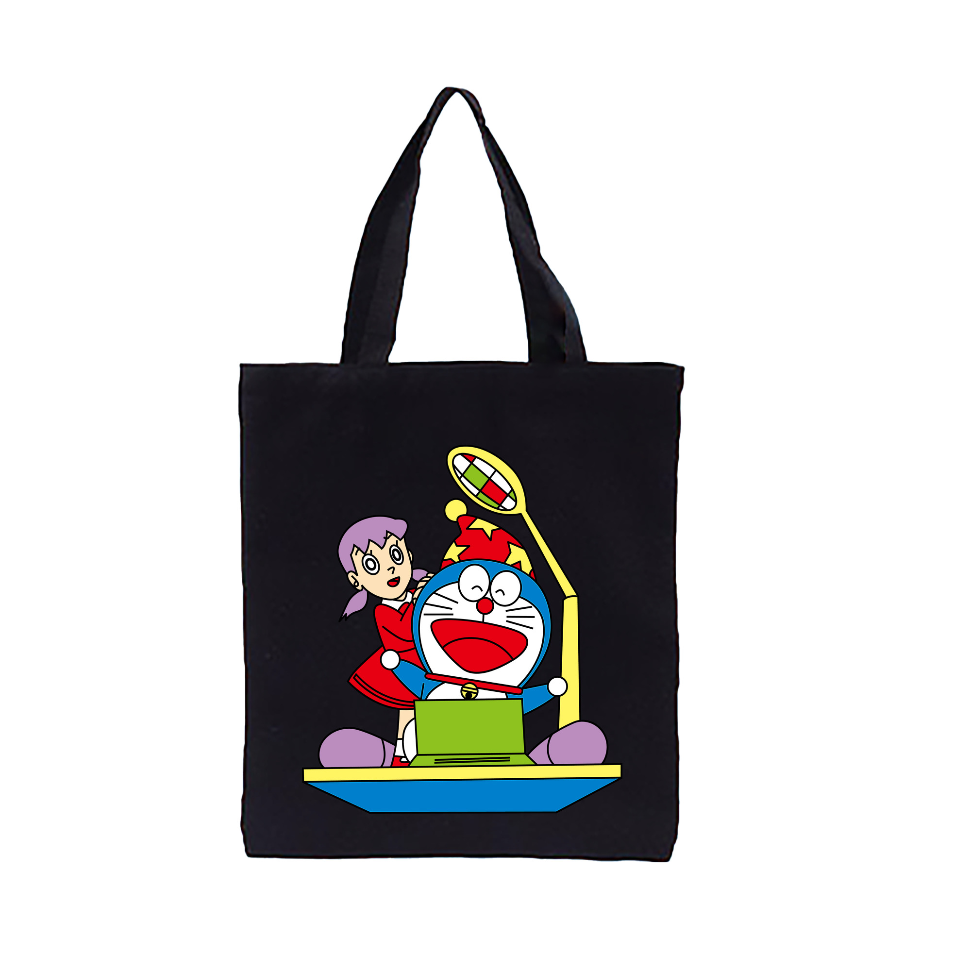 （画像用） ドラえもん みなもと しずか Doraemon Shizuka Minamoto 縦型キャンバス生地手提げバッグ　トートバッグ