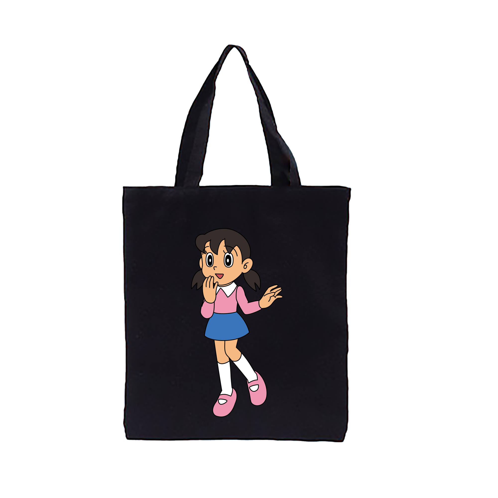 （画像用） ドラえもん みなもと しずか Doraemon Shizuka Minamoto 縦型キャンバス生地手提げバッグ　トートバッグ