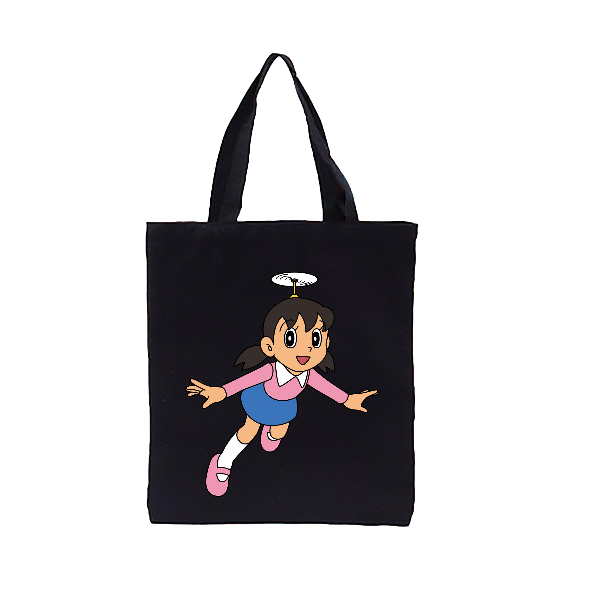 （画像用） ドラえもん みなもと しずか Doraemon Shizuka Minamoto 縦型キャンバス生地手提げバッグ　トートバッグ