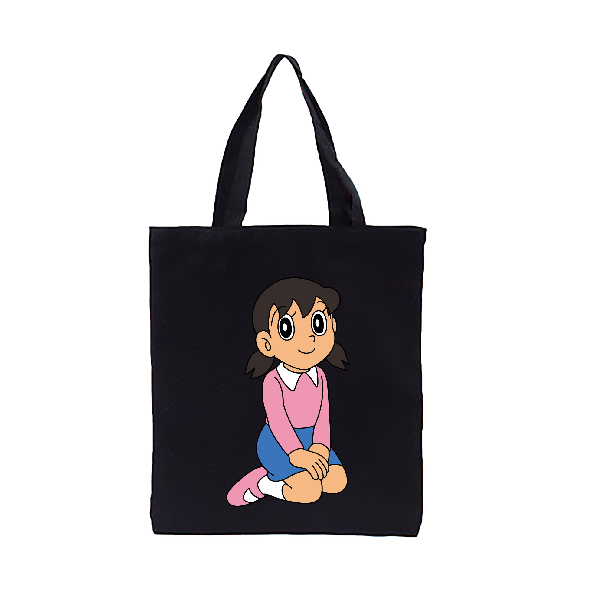 （画像用） ドラえもん みなもと しずか Doraemon Shizuka Minamoto 縦型キャンバス生地手提げバッグ　トートバッグ