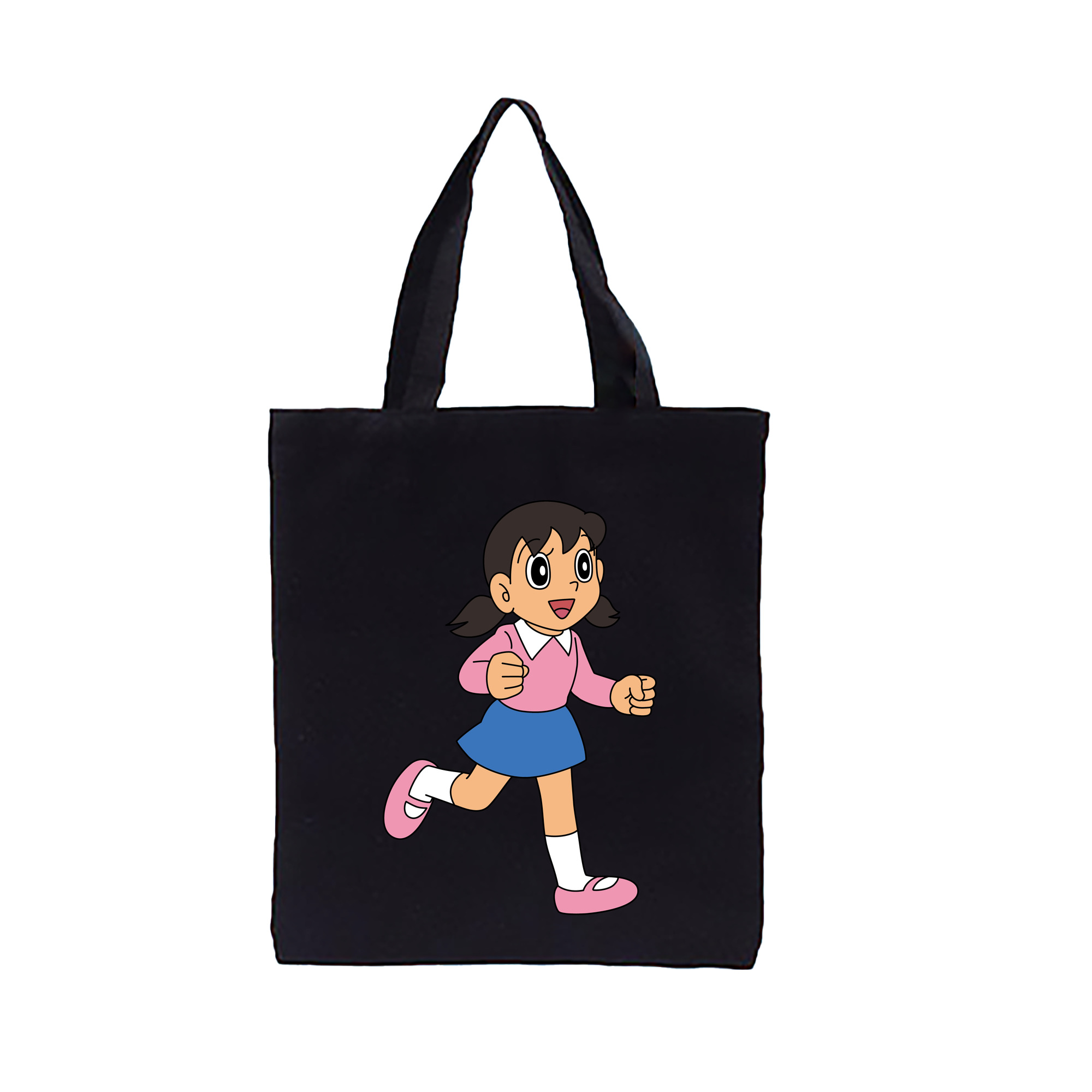 （画像用） ドラえもん みなもと しずか Doraemon Shizuka Minamoto 縦型キャンバス生地手提げバッグ　トートバッグ