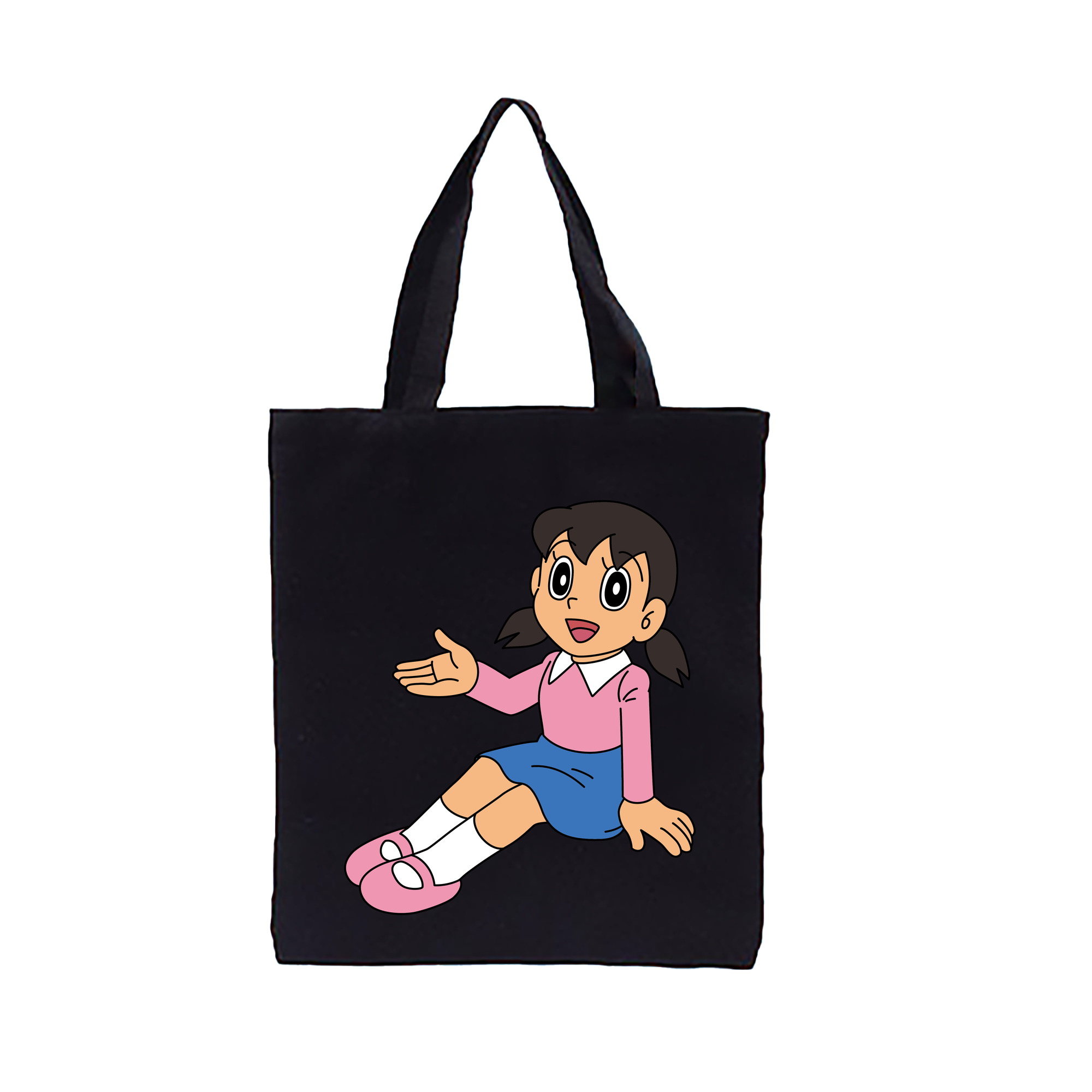 （画像用） ドラえもん みなもと しずか Doraemon Shizuka Minamoto 縦型キャンバス生地手提げバッグ　トートバッグ