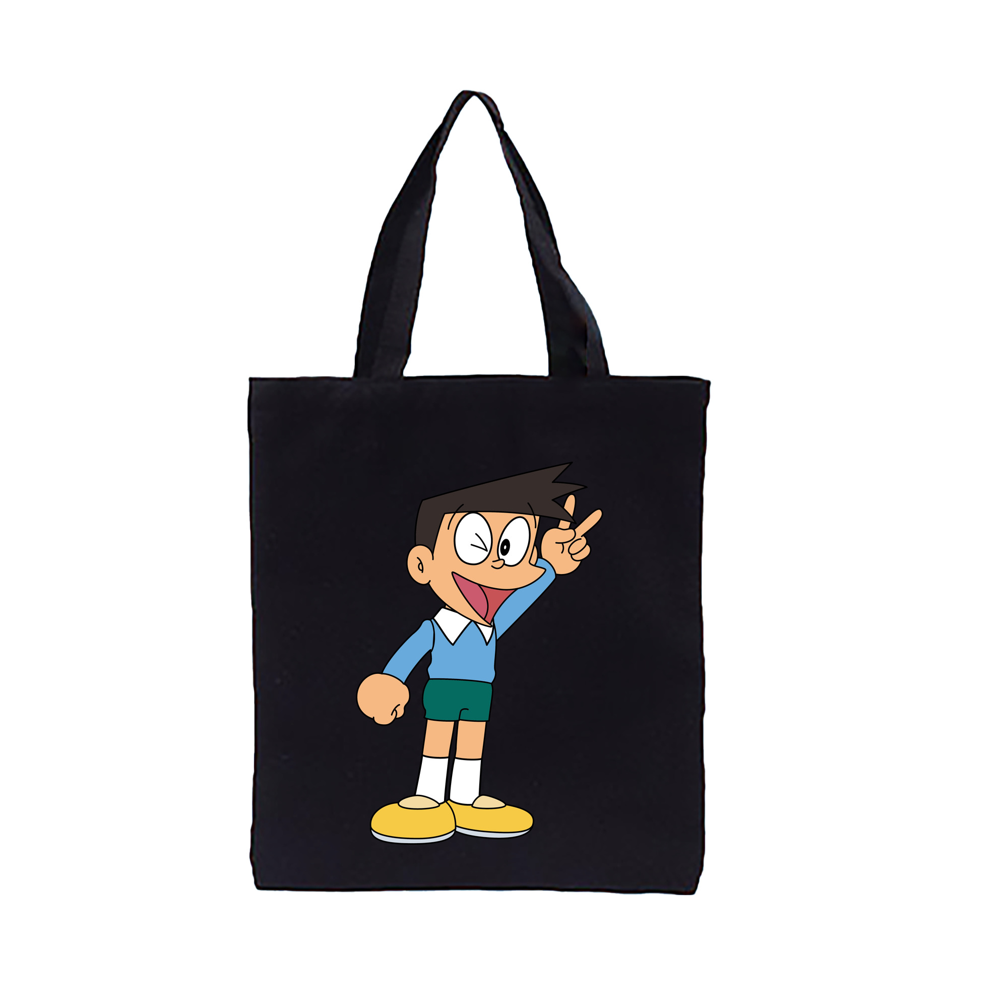 （画像用） ドラえもん 骨川 スネ夫 Doraemon Honekawa Suneo 縦型キャンバス生地手提げバッグ　トートバッグ