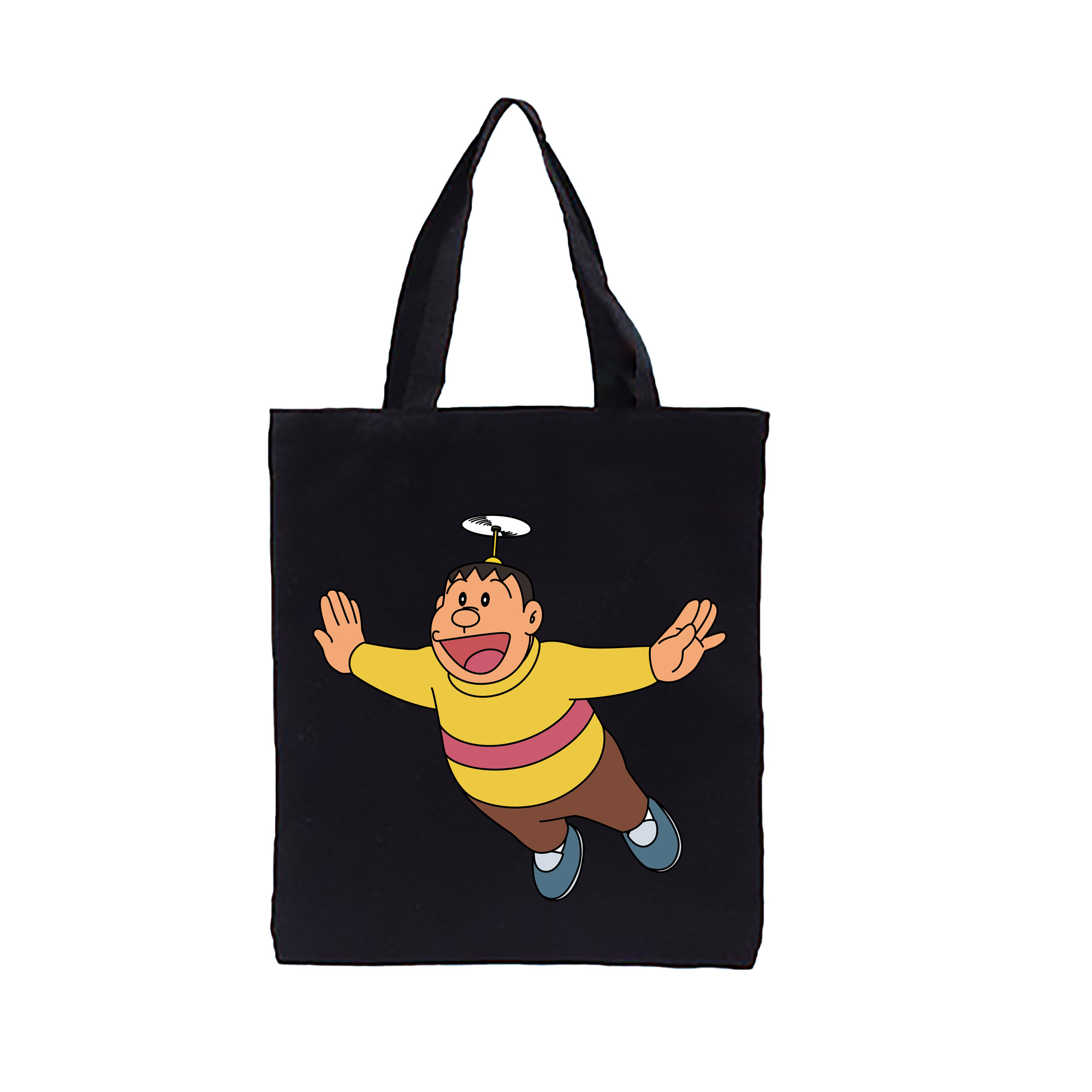 （画像用） ドラえもん 剛田武 Doraemon Gouta Takeshi 縦型キャンバス生地手提げバッグ　トートバッグ