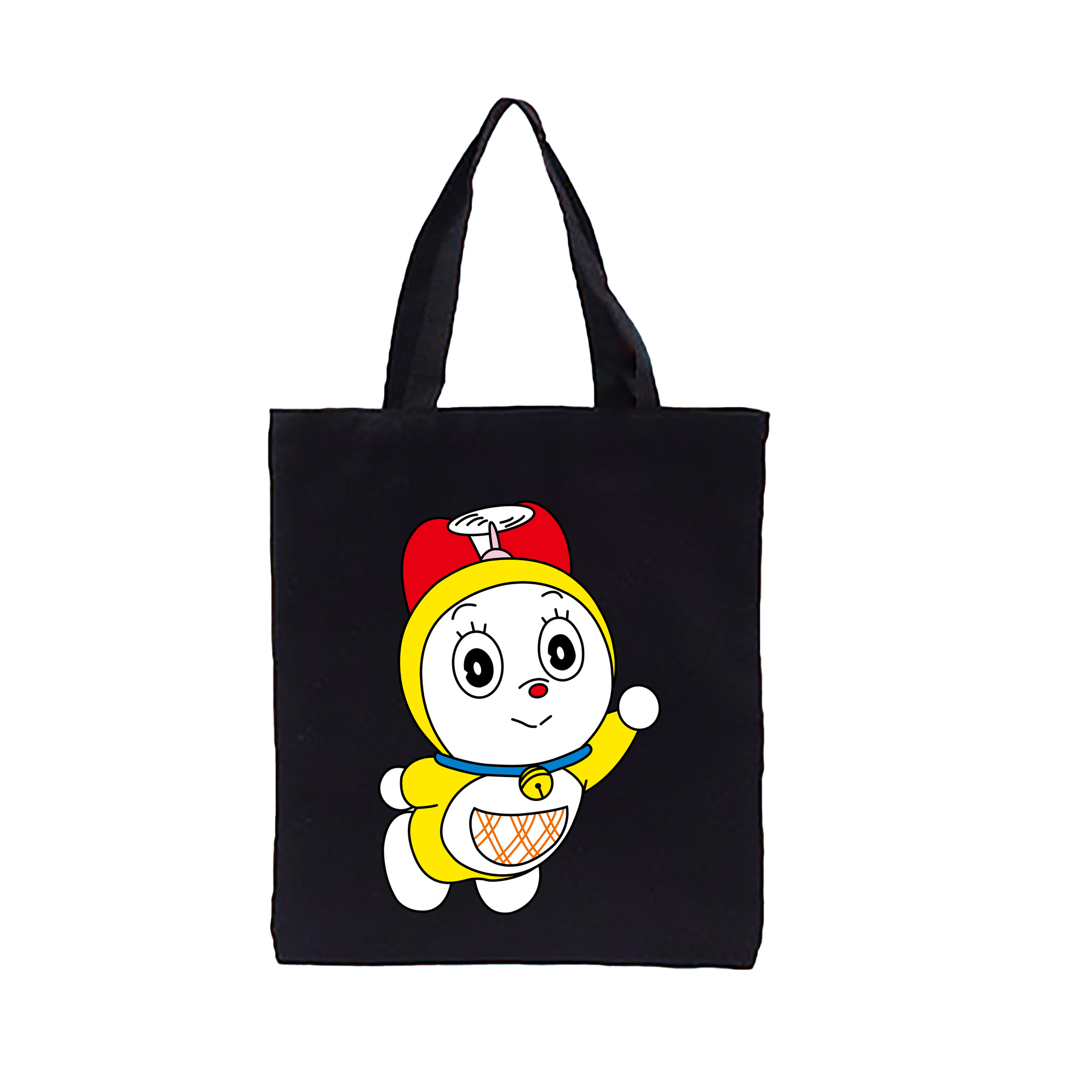 （画像用） ドラえもん ドラミ Doraemon Dorami 縦型キャンバス生地手提げバッグ　トートバッグ