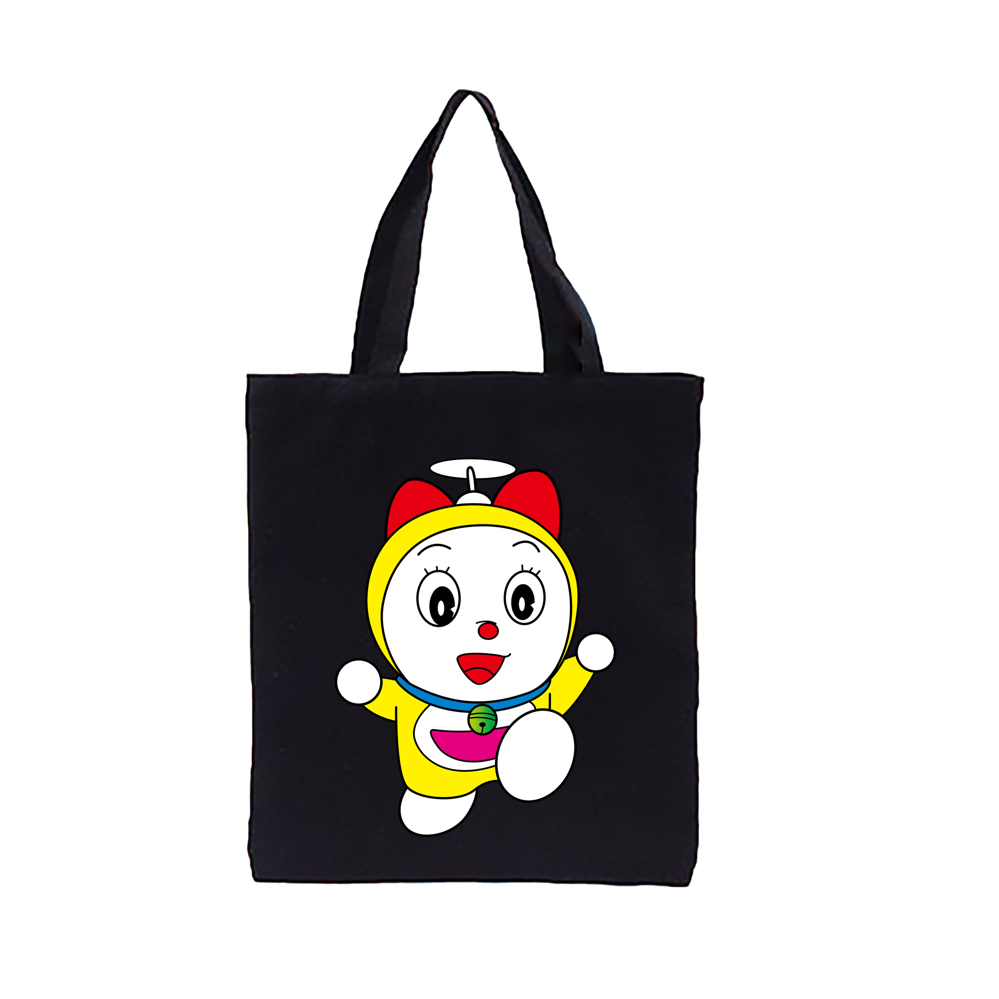 （画像用） ドラえもん ドラミ Doraemon Dorami 縦型キャンバス生地手提げバッグ　トートバッグ