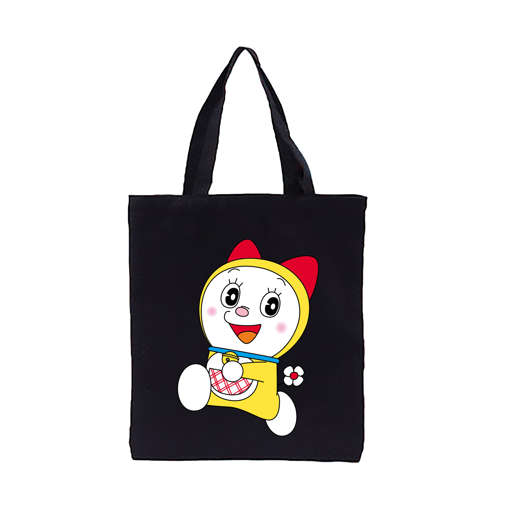 （画像用） ドラえもん ドラミ Doraemon Dorami 縦型キャンバス生地手提げバッグ　トートバッグ