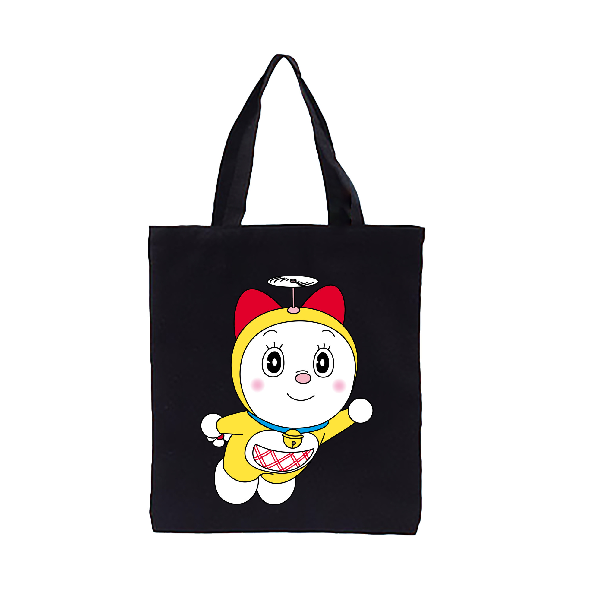 （画像用） ドラえもん ドラミ Doraemon Dorami 縦型キャンバス生地手提げバッグ　トートバッグ