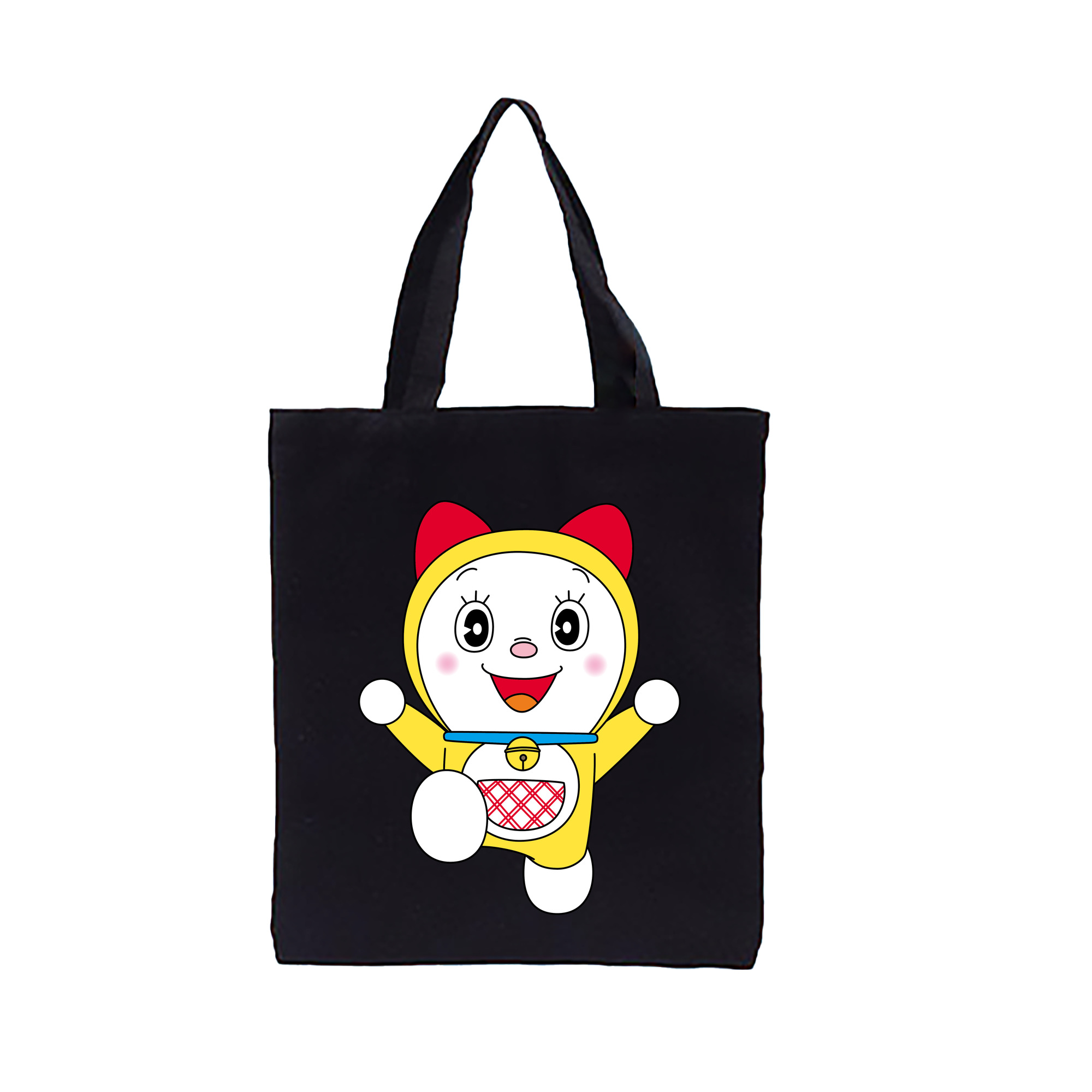 （画像用） ドラえもん ドラミ Doraemon Dorami 縦型キャンバス生地手提げバッグ　トートバッグ