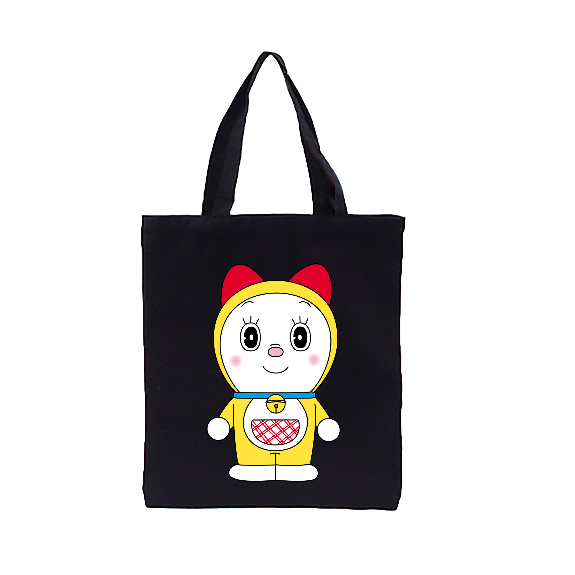 （画像用） ドラえもん ドラミ Doraemon Dorami 縦型キャンバス生地手提げバッグ　トートバッグ