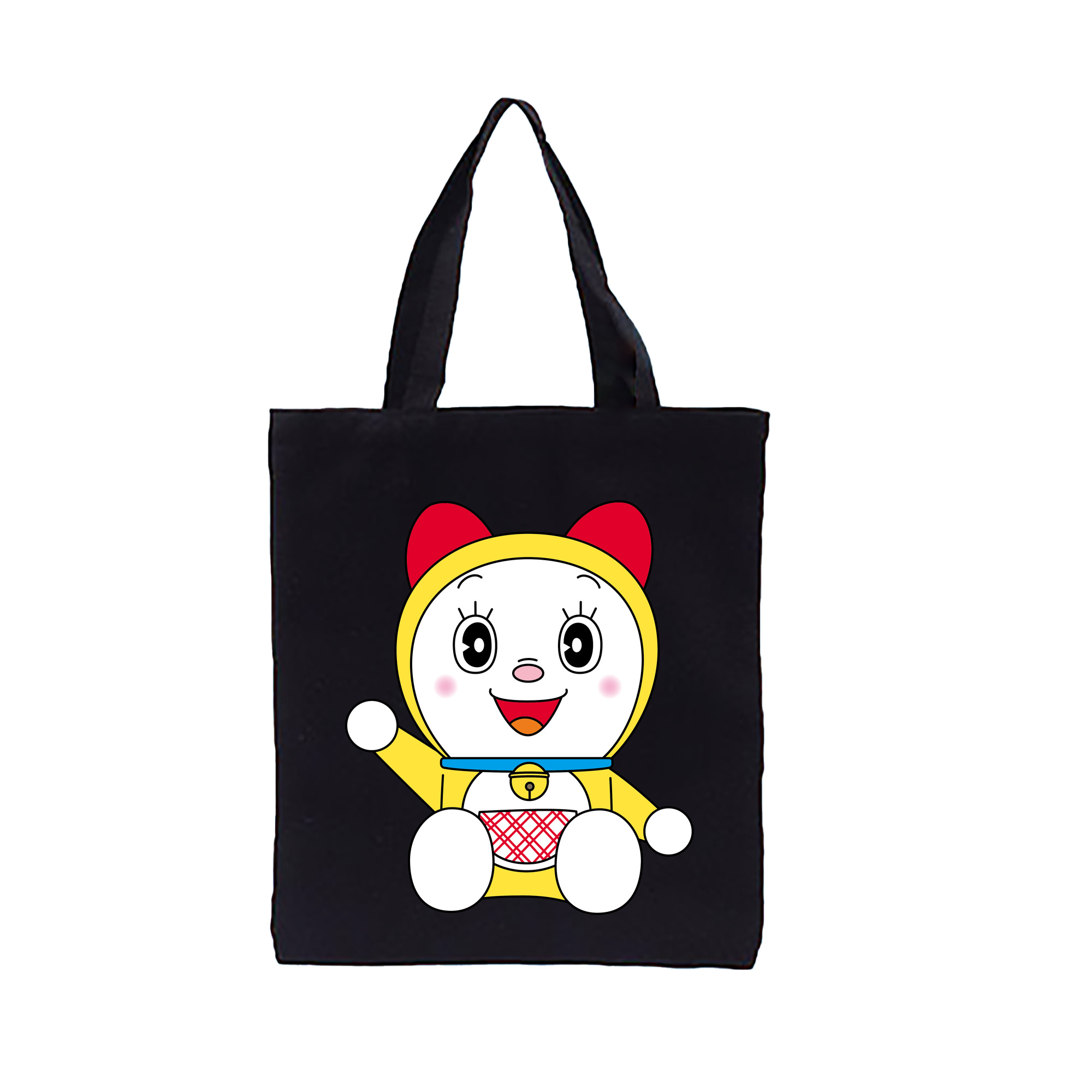 （画像用） ドラえもん ドラミ Doraemon Dorami 縦型キャンバス生地手提げバッグ　トートバッグ