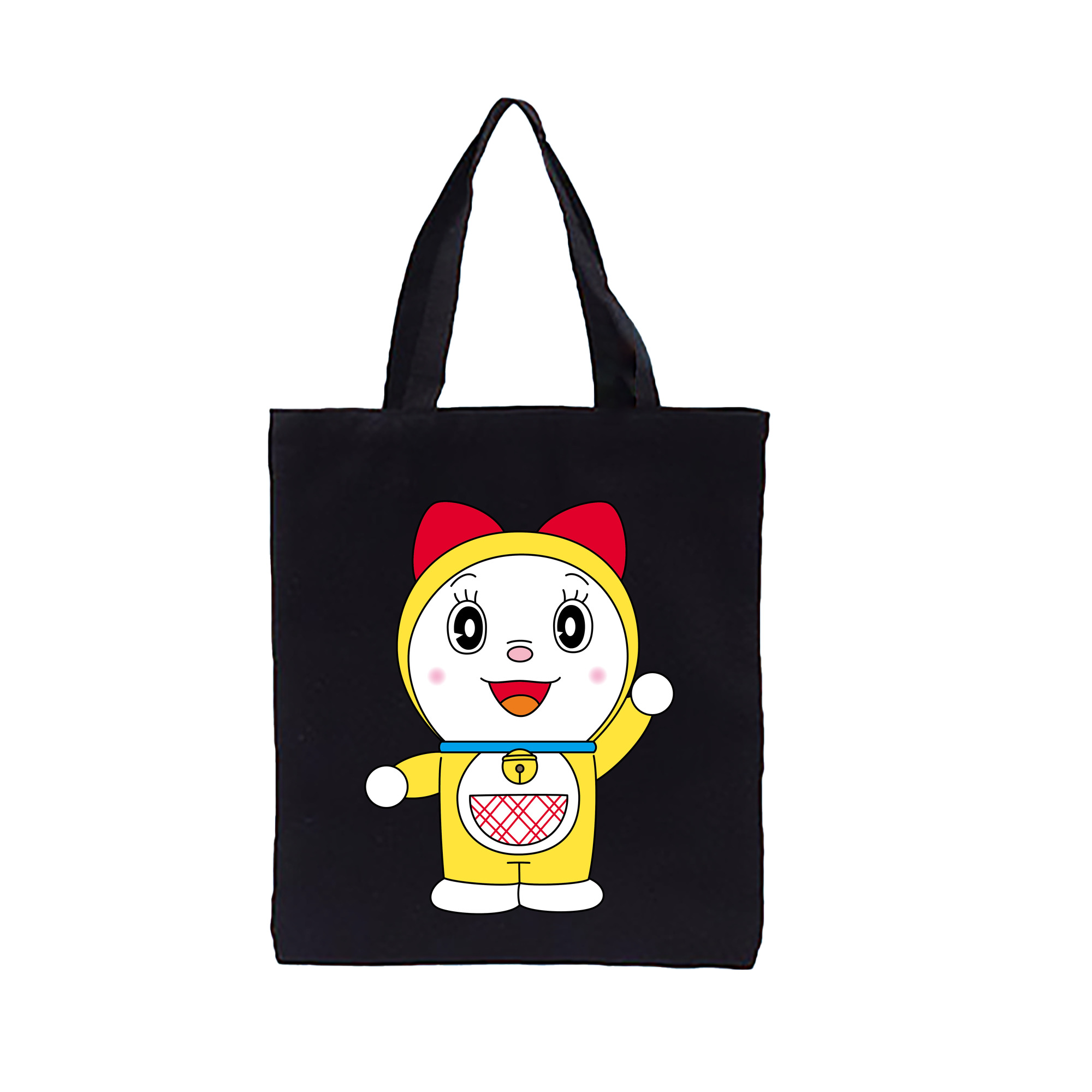 （画像用） ドラえもん ドラミ Doraemon Dorami 縦型キャンバス生地手提げバッグ　トートバッグ