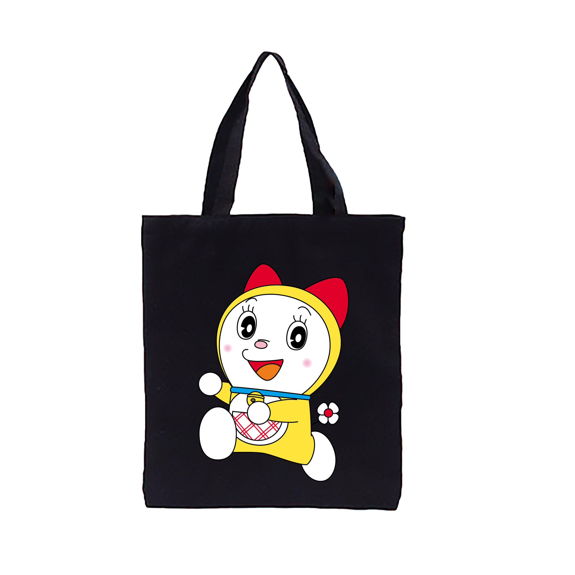 （画像用） ドラえもん ドラミ Doraemon Dorami 縦型キャンバス生地手提げバッグ　トートバッグ
