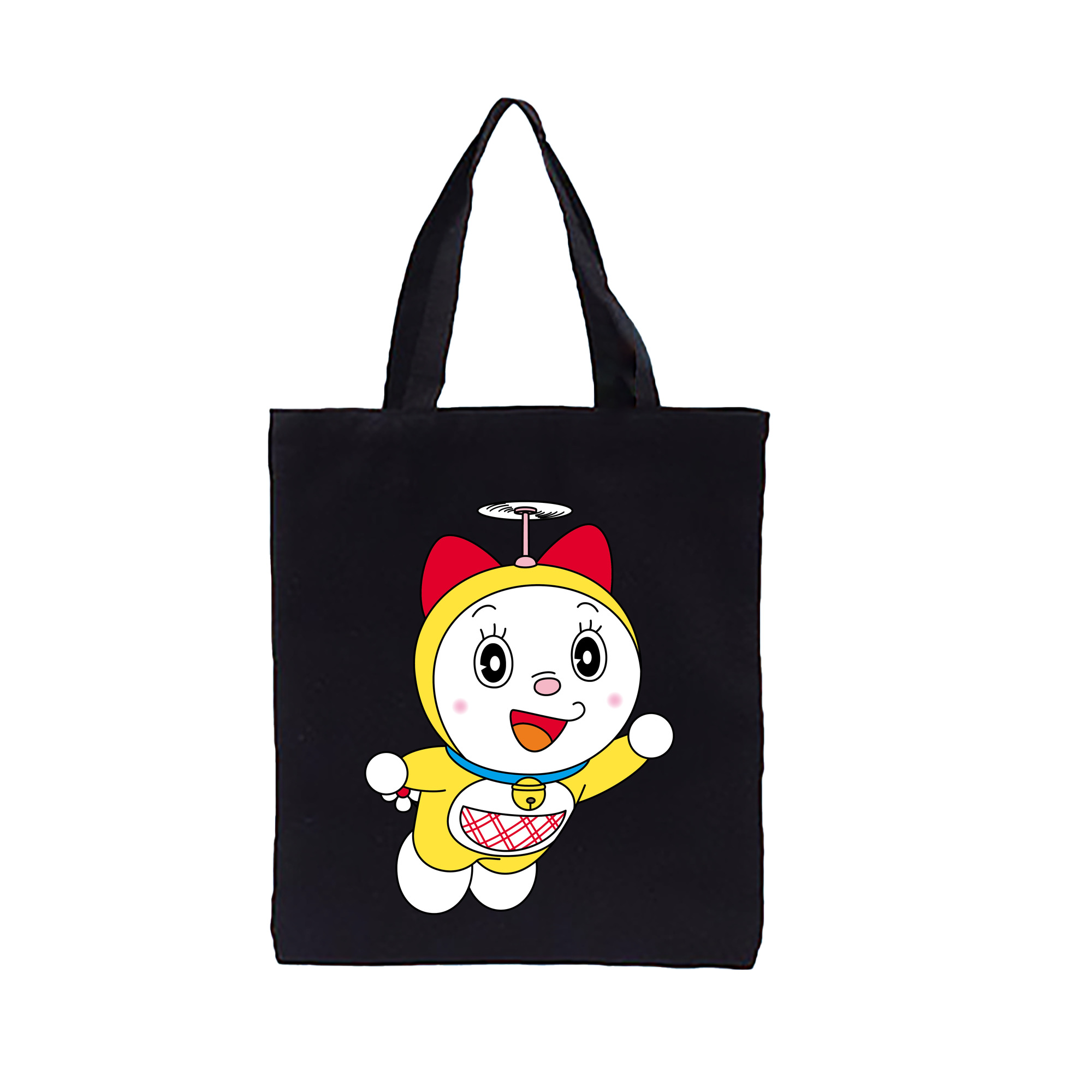 （画像用） ドラえもん ドラミ Doraemon Dorami 縦型キャンバス生地手提げバッグ　トートバッグ